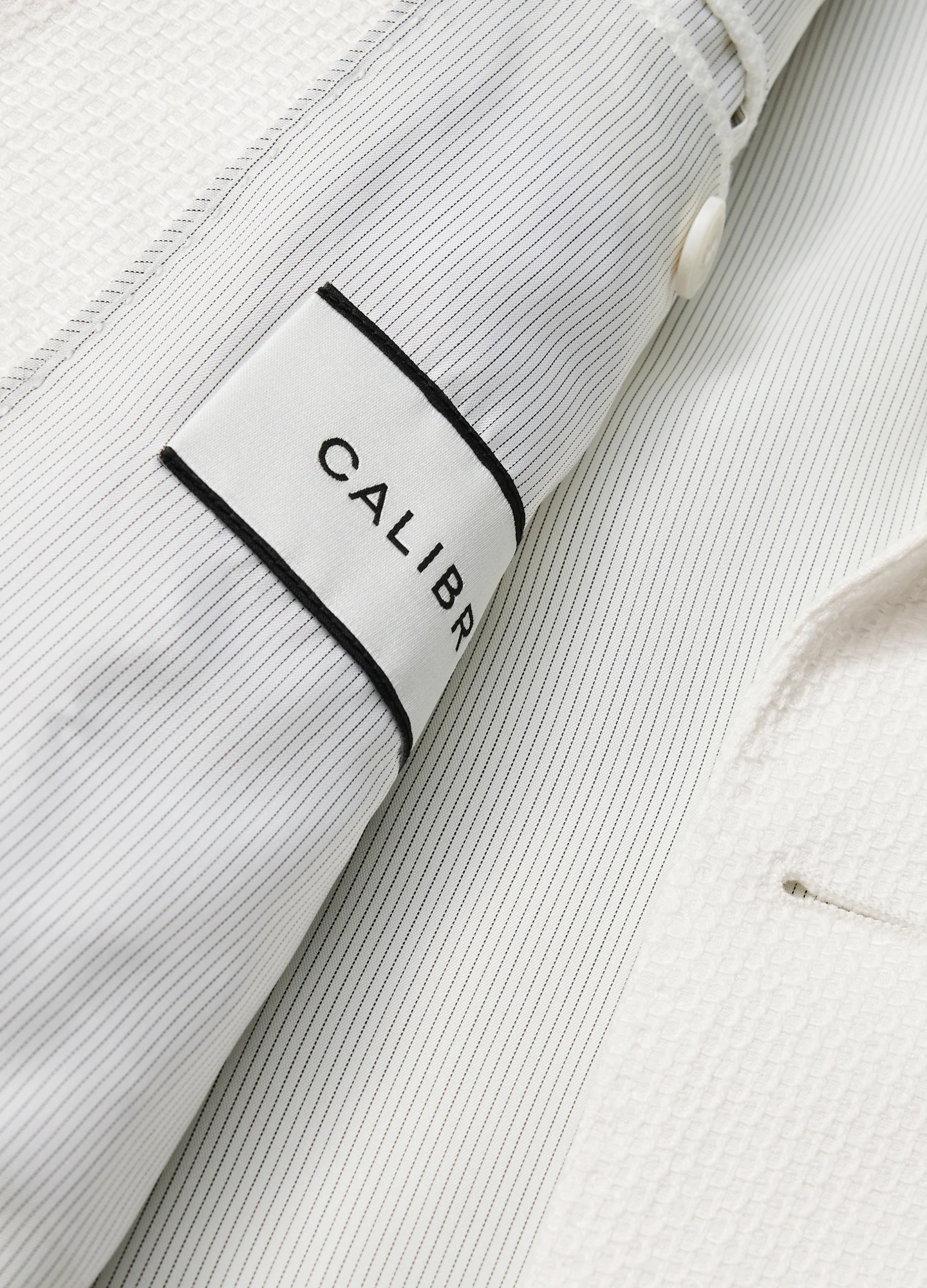 Basketweave Blazer White - Image 7