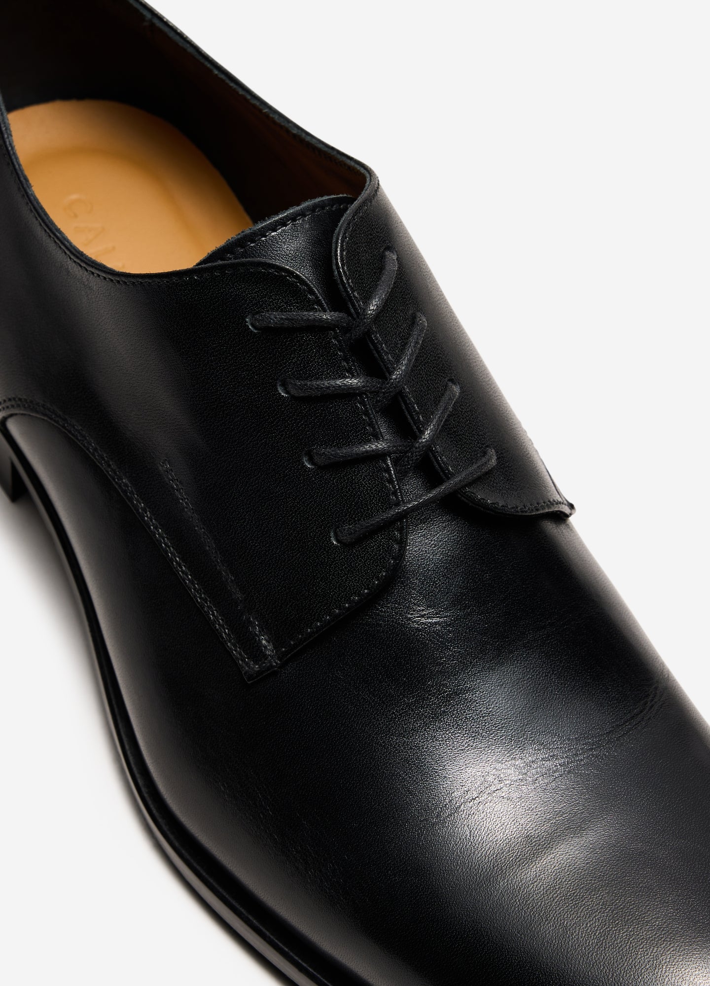 Black Leather Derby Black - Image 3
