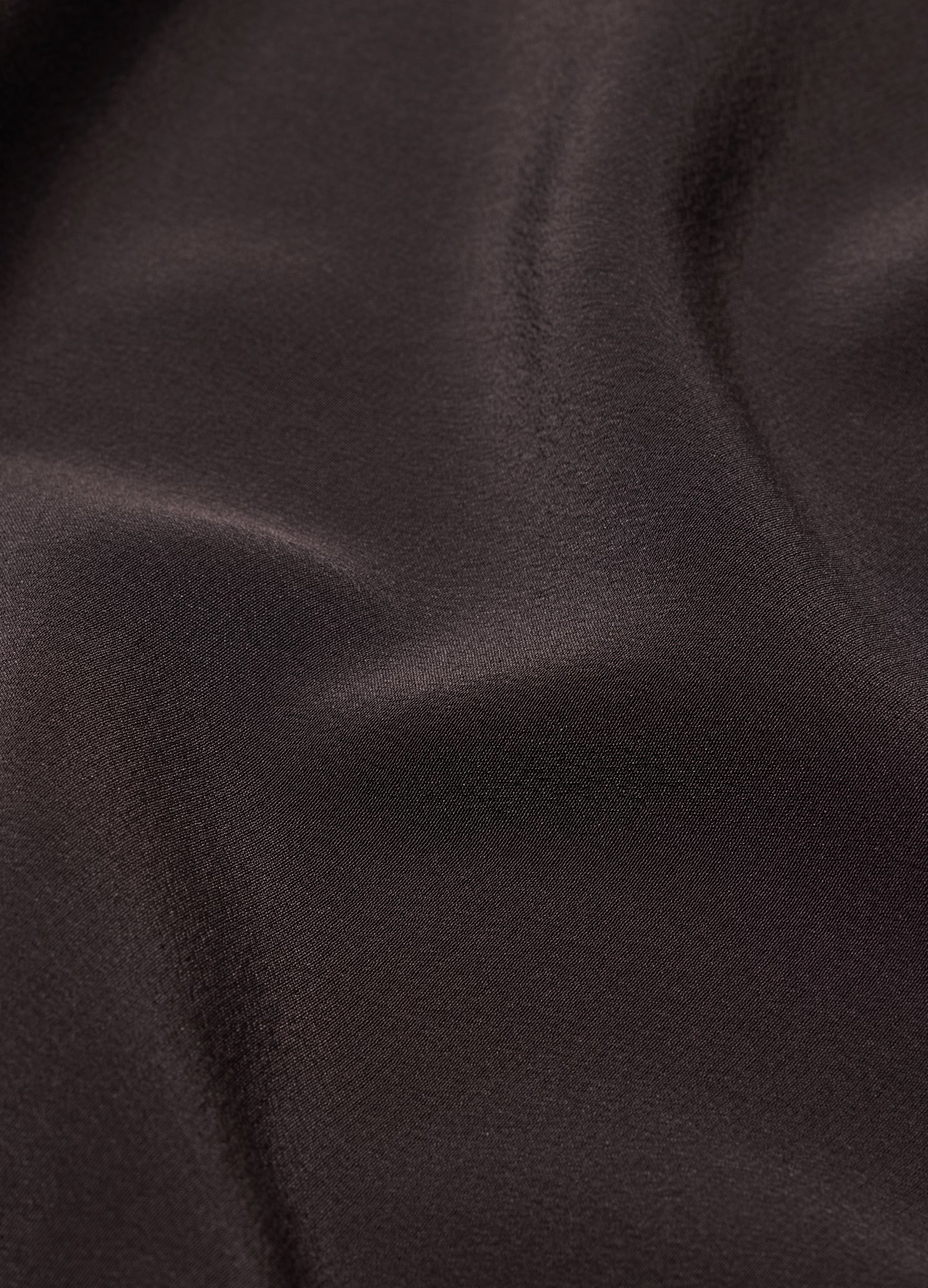 Camp Collar Silk Shirt Espresso - Image 6