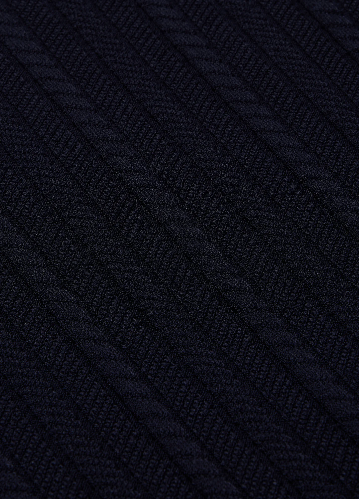 Collared Technical Knit Polo Navy - Image 5