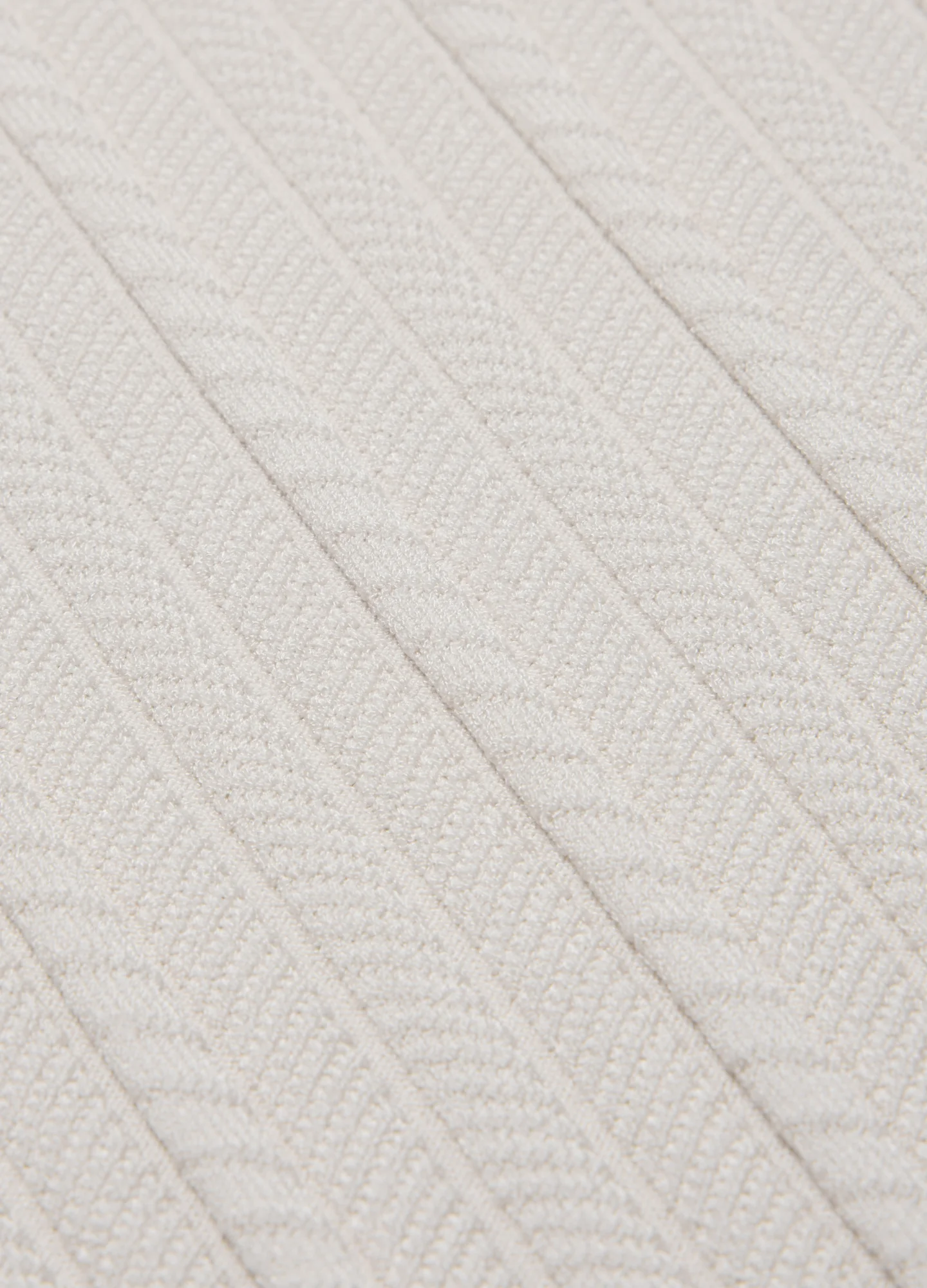 Collared Technical Knit Polo Parchment - Image 2