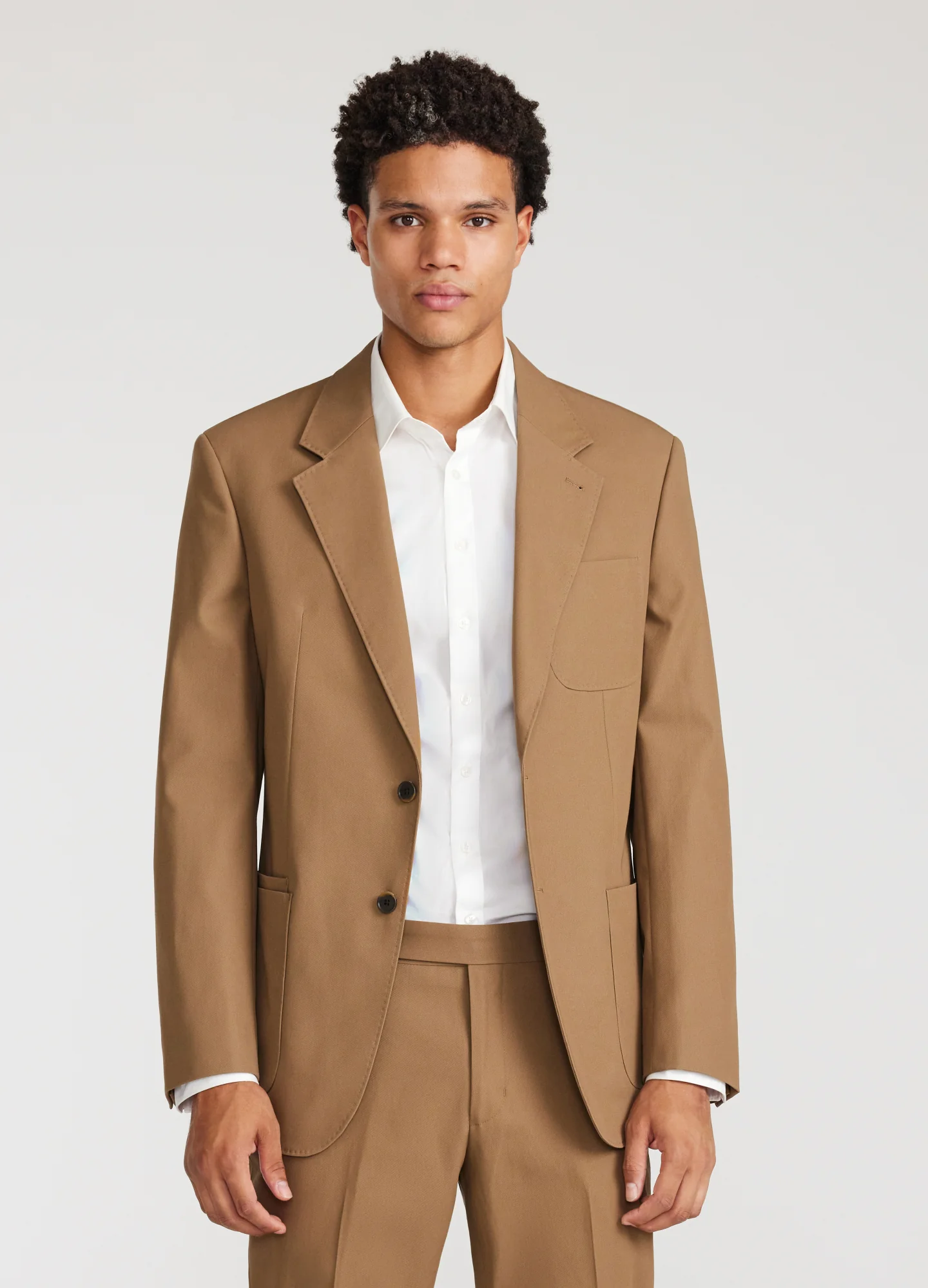 Cotton Twill Blazer Oak - Image 3
