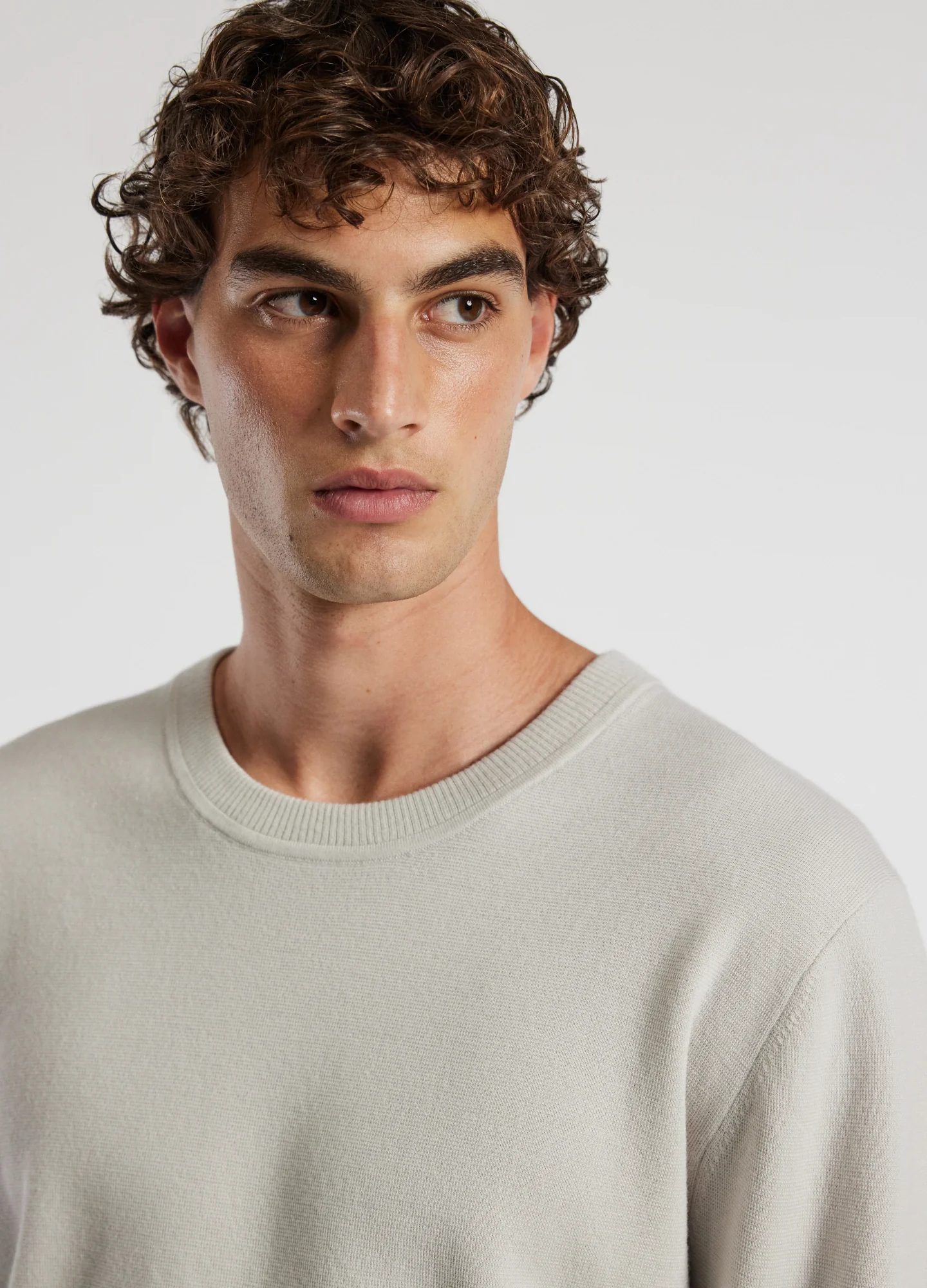 Crew Neck Merino Sweater Salt - Image 4
