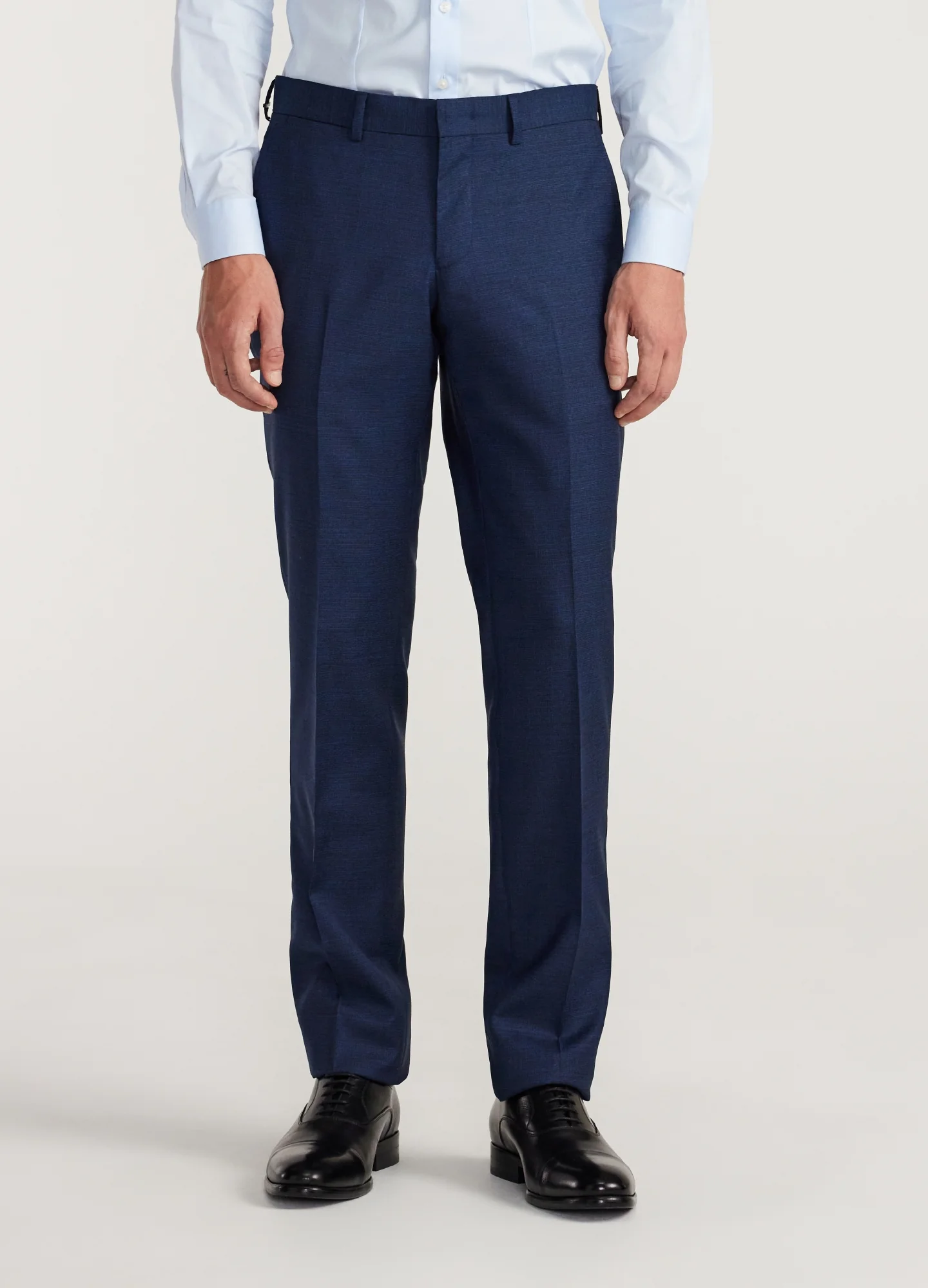 Crosshatch Suit Pants Dark Teal - Image 3