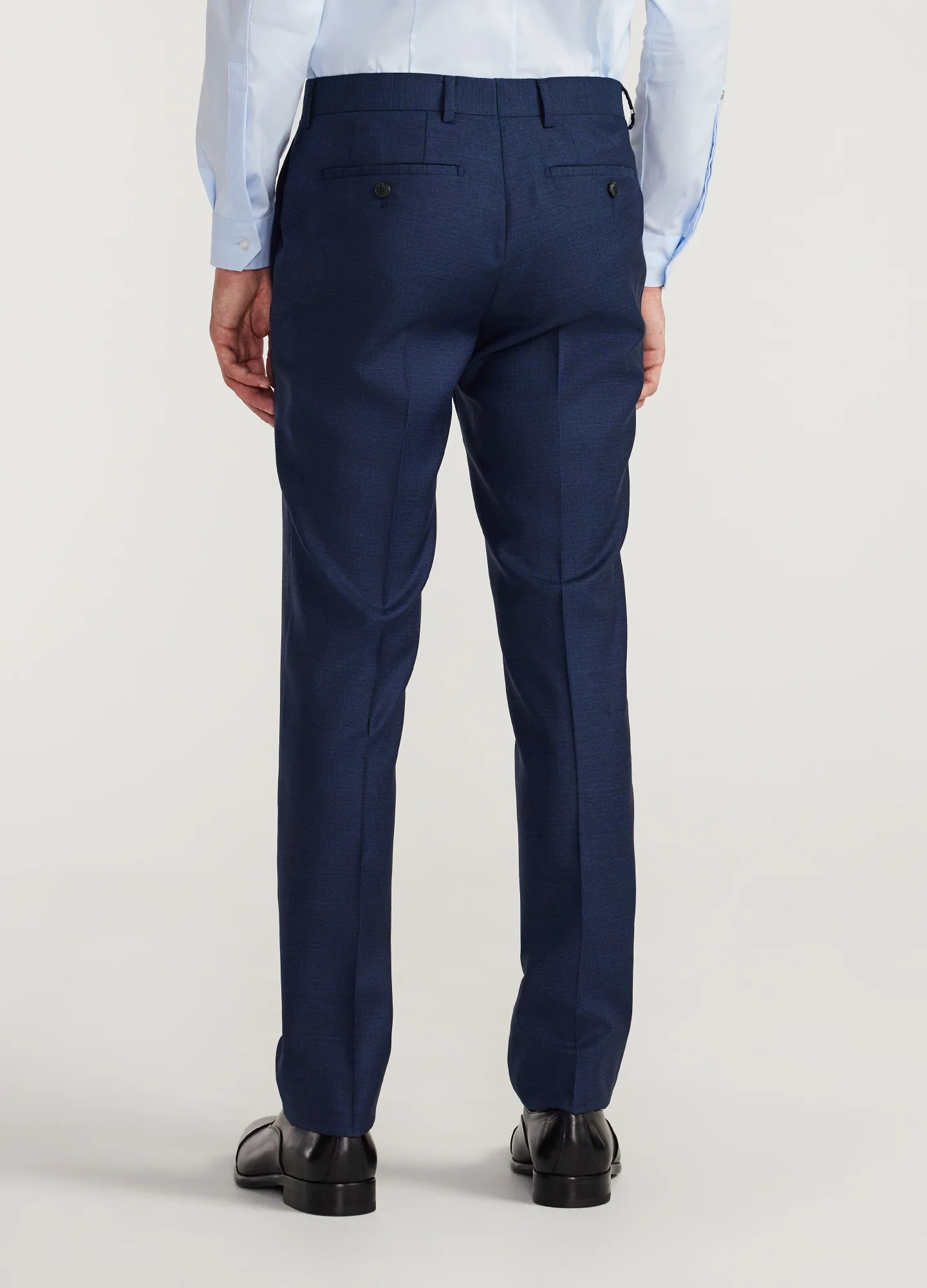 Crosshatch Suit Pants Dark Teal - Image 5