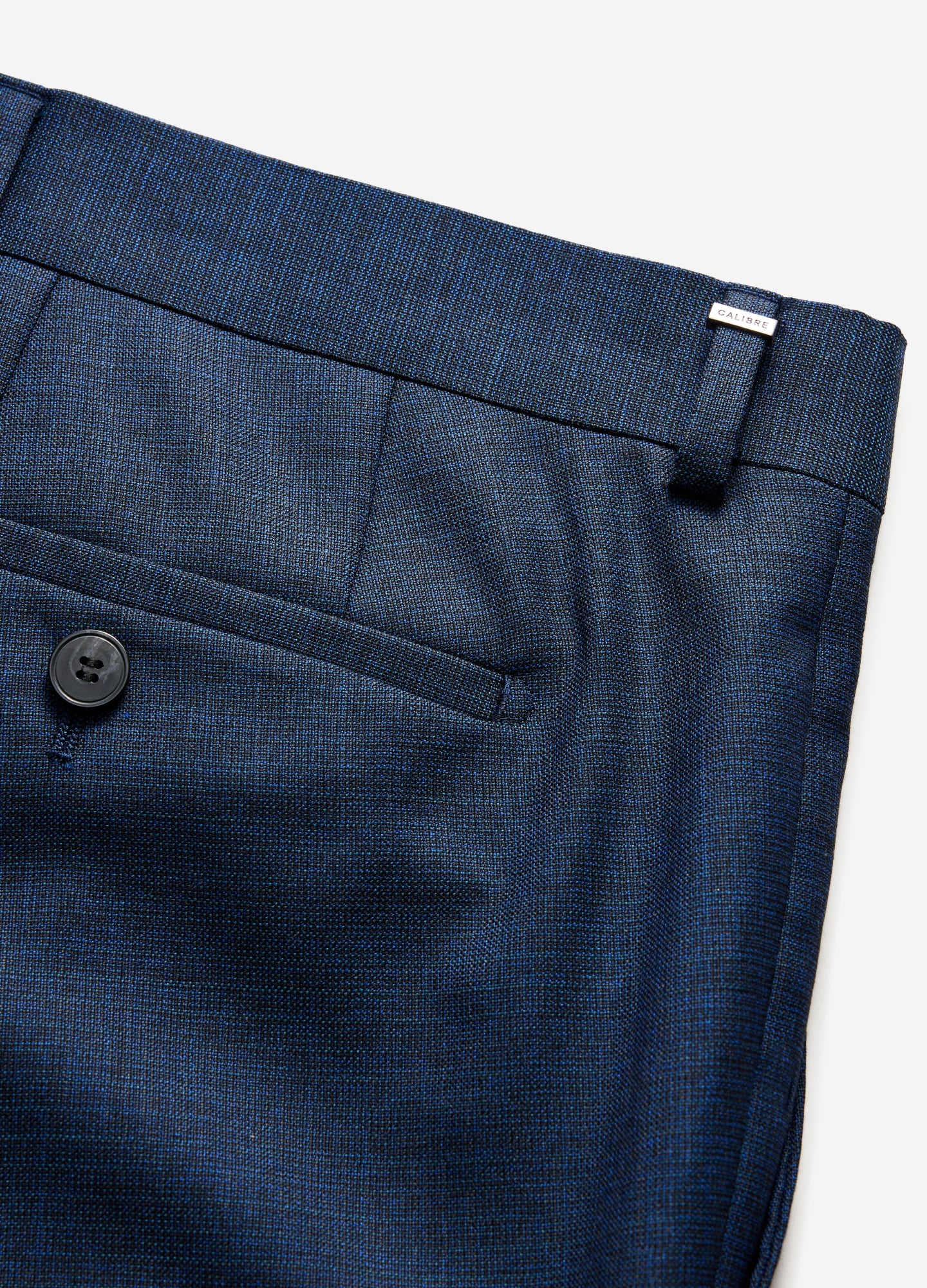 Crosshatch Suit Pants Dark Teal - Image 6