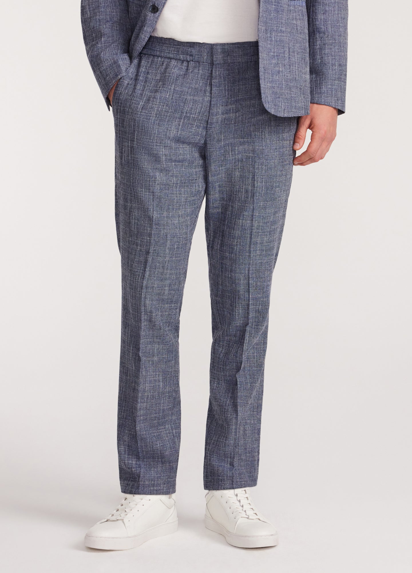Crossweave Suit Pants Blue - Image 3