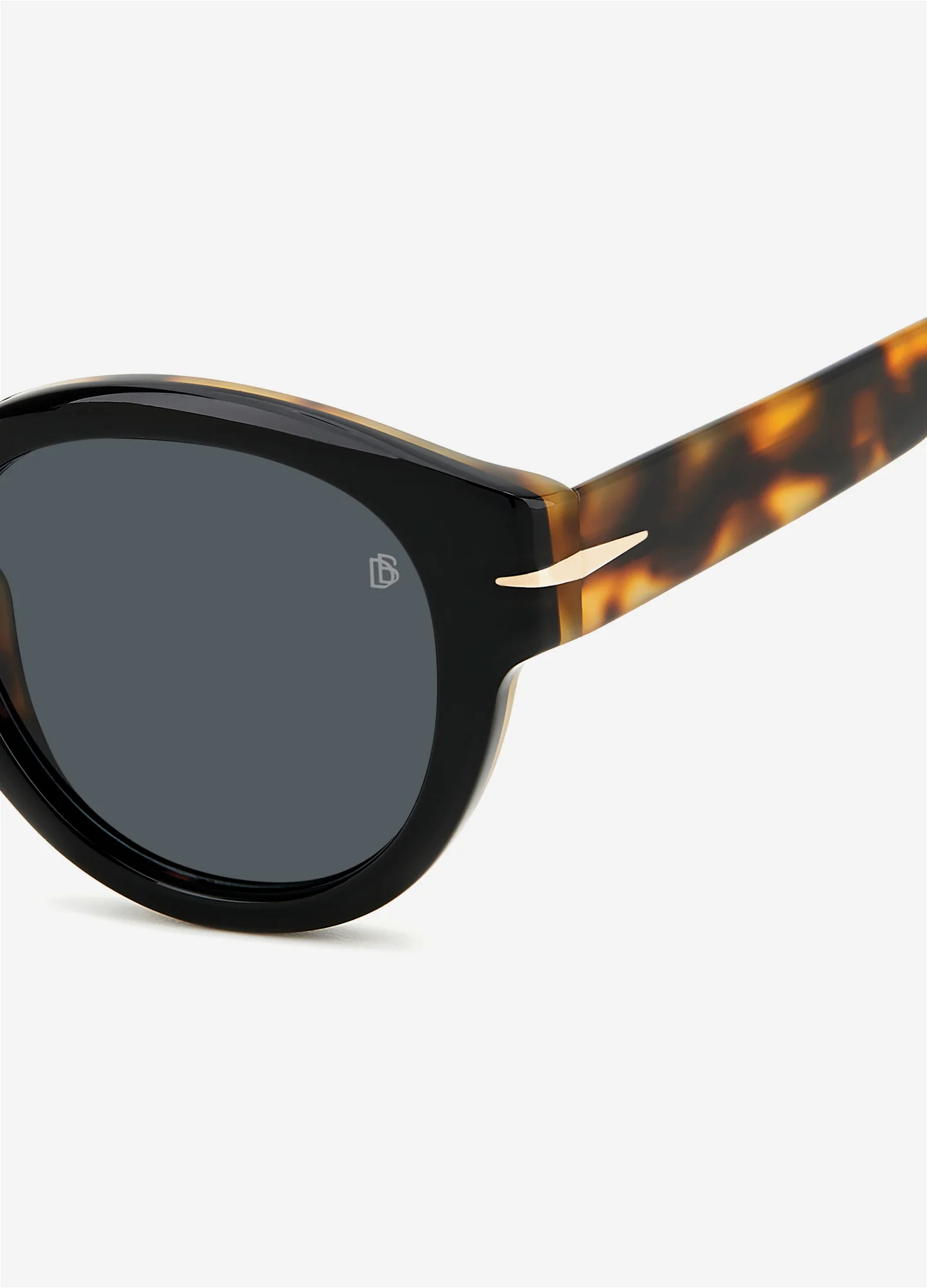 David Beckham Pantos Frame Sunglasses Black Tort - Image 3