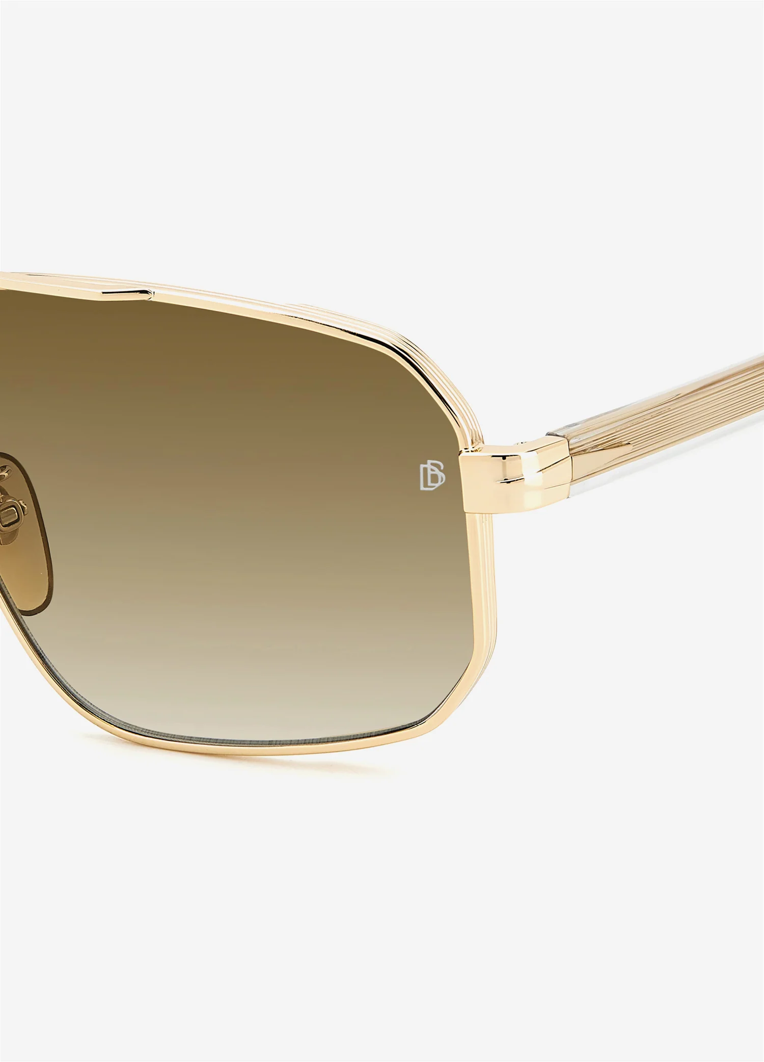David Beckham Metal Frame Sunglasses Gold Co - Image 3