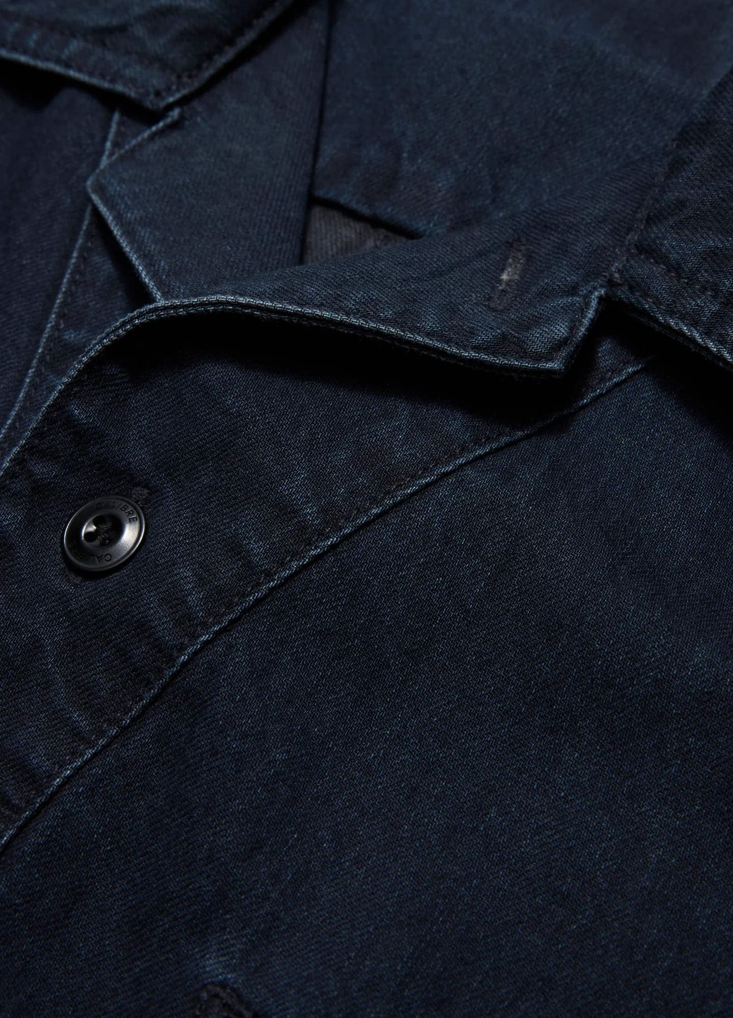 Denim Short Sleeved Overshirt Blue Black - Image 6