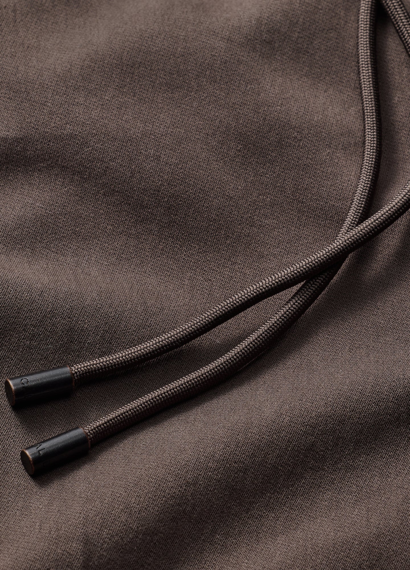 Dobby Denim Drawstring Pants Mocha - Image 6