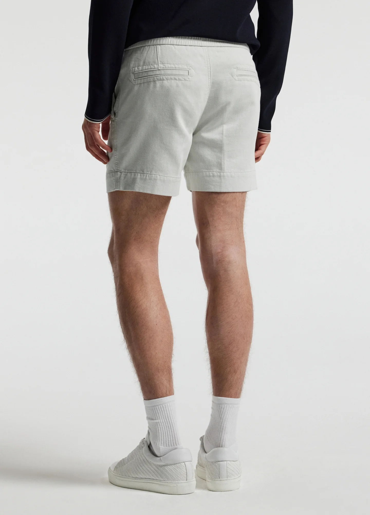 Dobby Denim Shorts Almond - Image 5