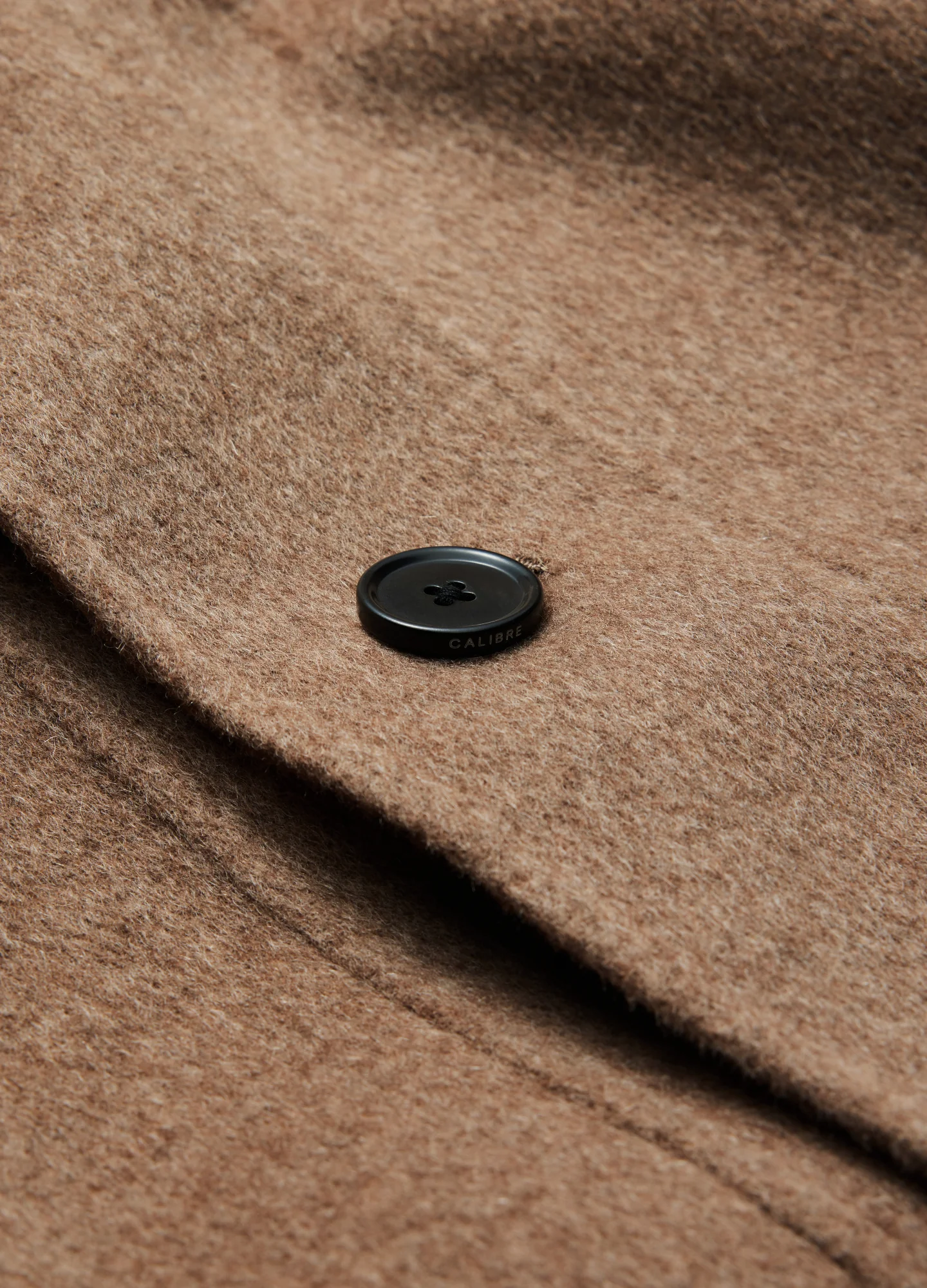 Double Face Funnel Neck Coat Beige Combo - Image 6
