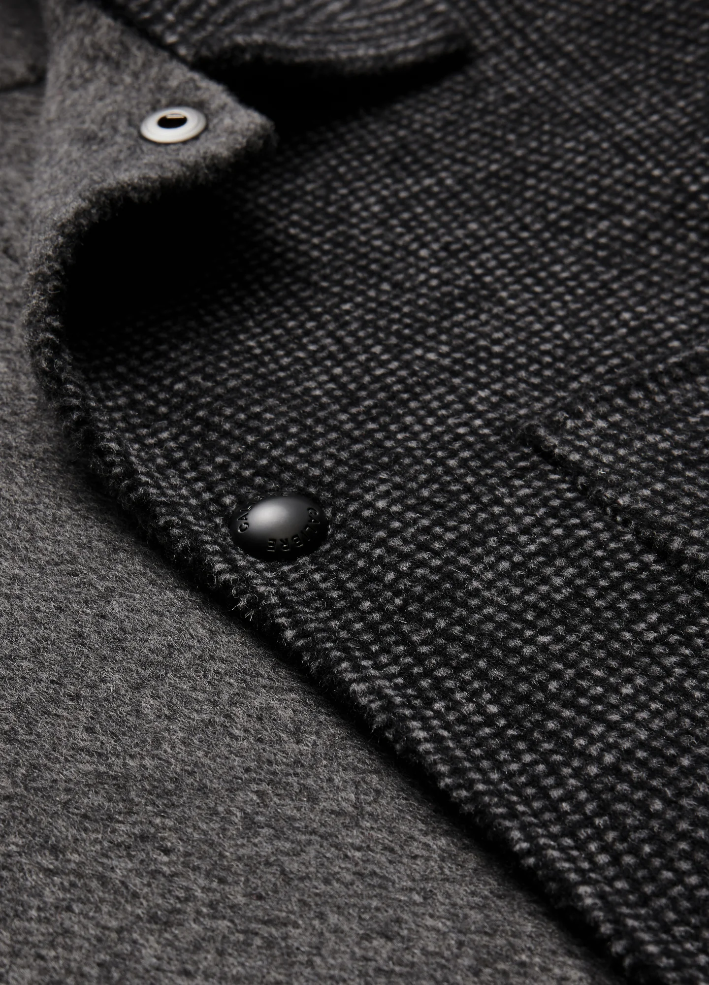 Double Face Shirt Jacket Charcoal - Image 6