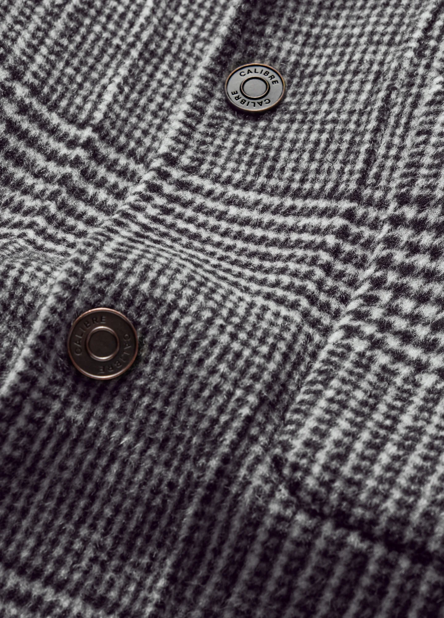 Double Faced Wool Shirt Jacket Black - Image 6