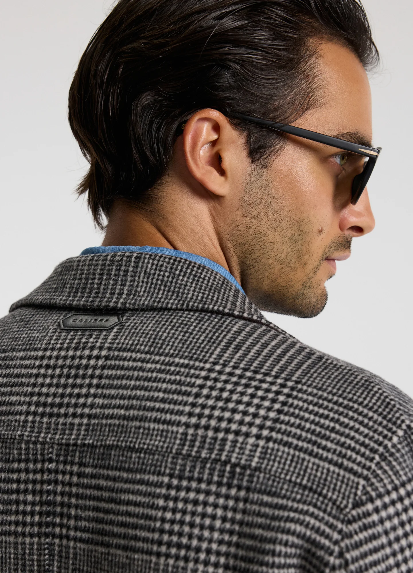 Double Faced Wool Shirt Jacket Black - Image 7