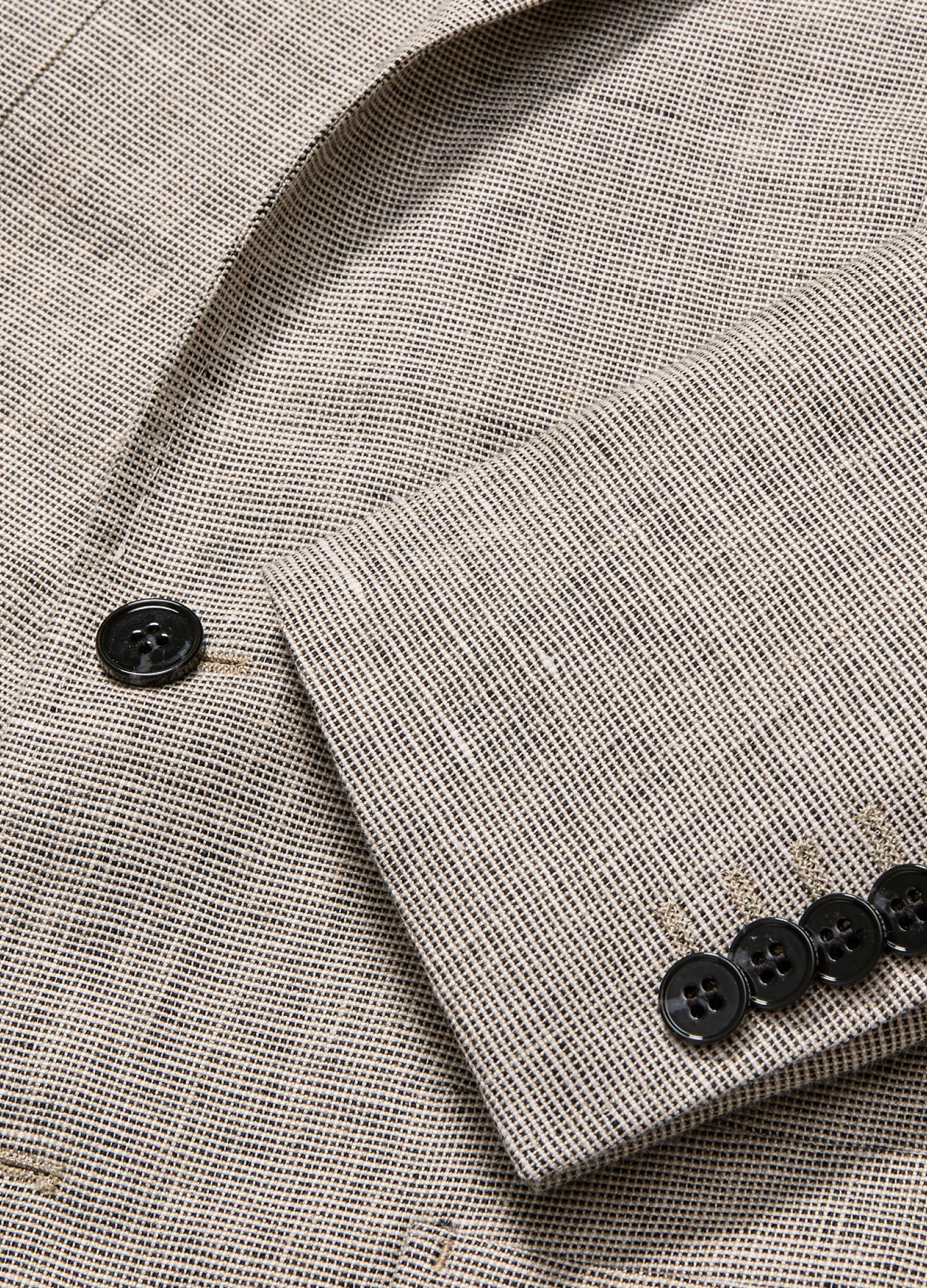 End on End Linen Blazer Natural - Image 6