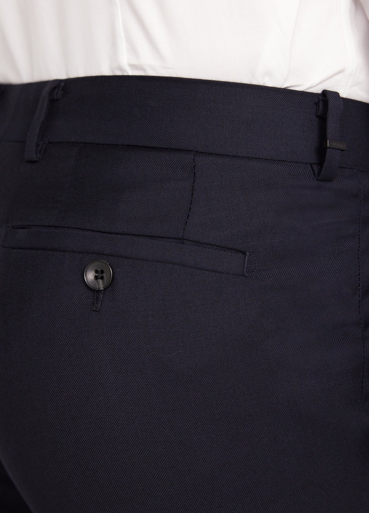 Extra Slim Wool Twill Pants Navy Dark - Image 4