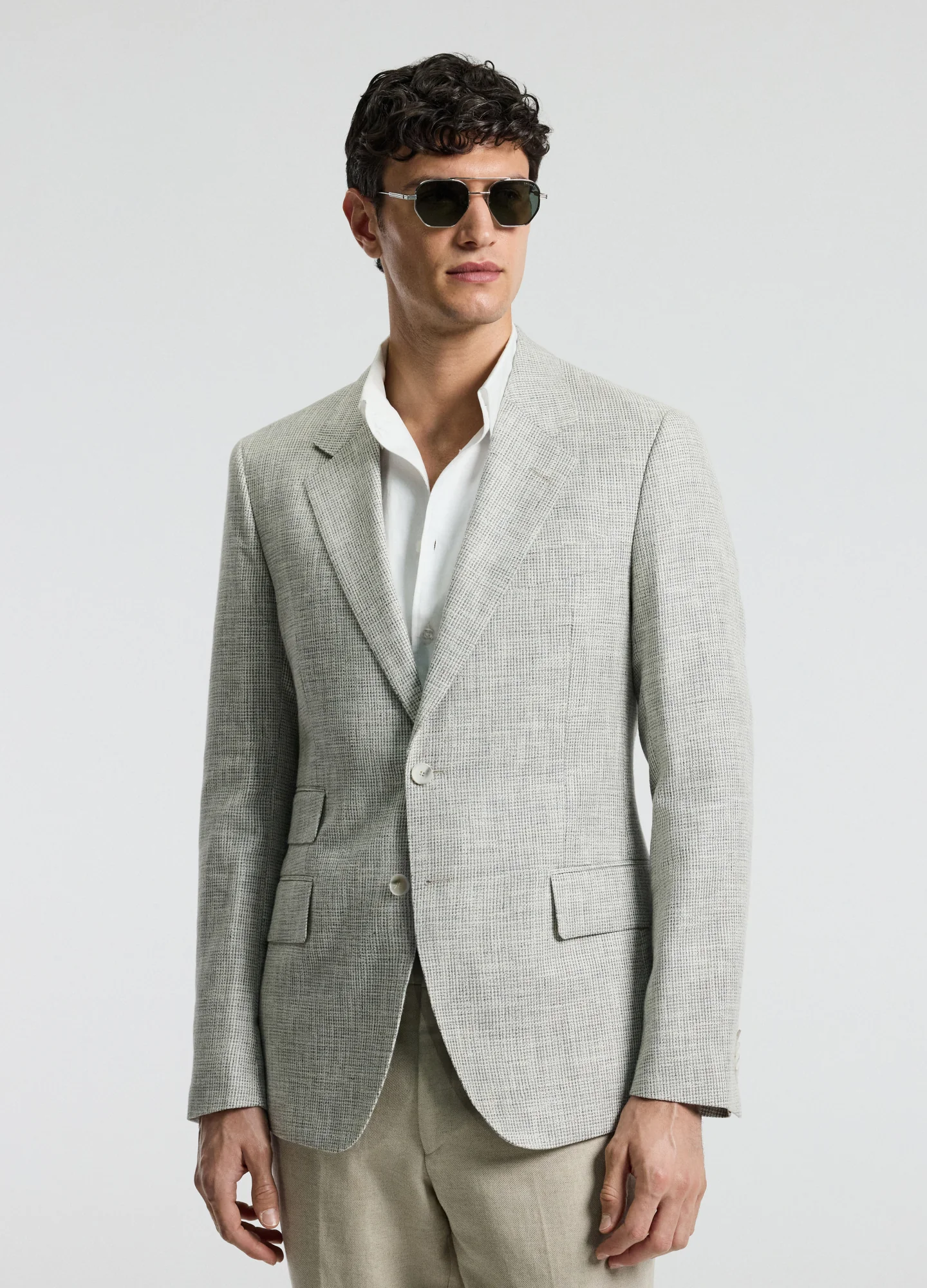 Flecked Blazer Silver - Image 3
