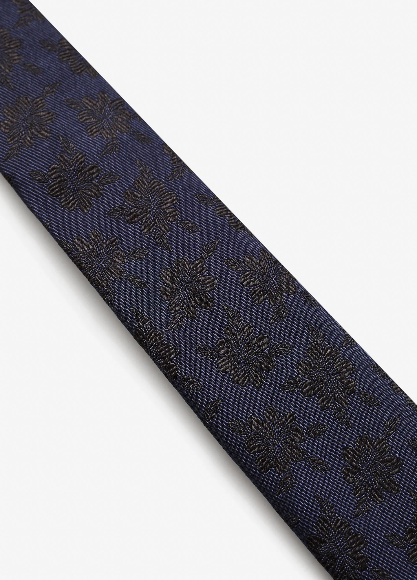 Floral Jacquard Tie Navy Combo - Image 2
