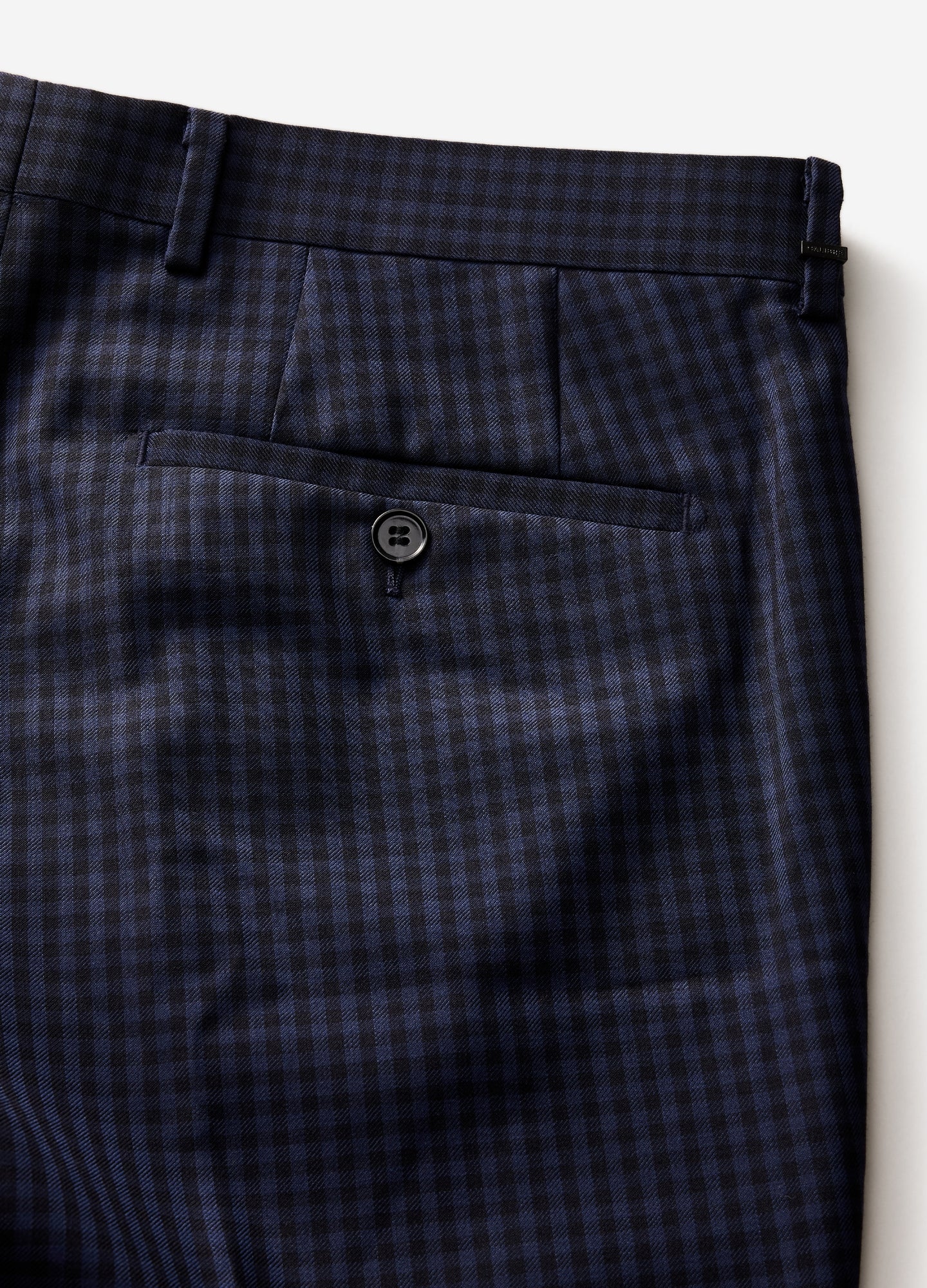 Gingham Suit Pants Navy - Image 6