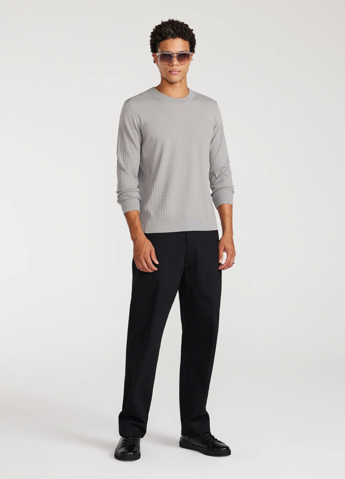 High Tech Crew Sweater Ash - Image 2