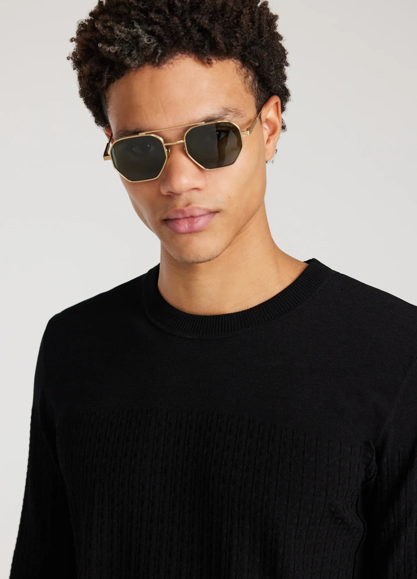 High Tech Crew Sweater Black - Image 4