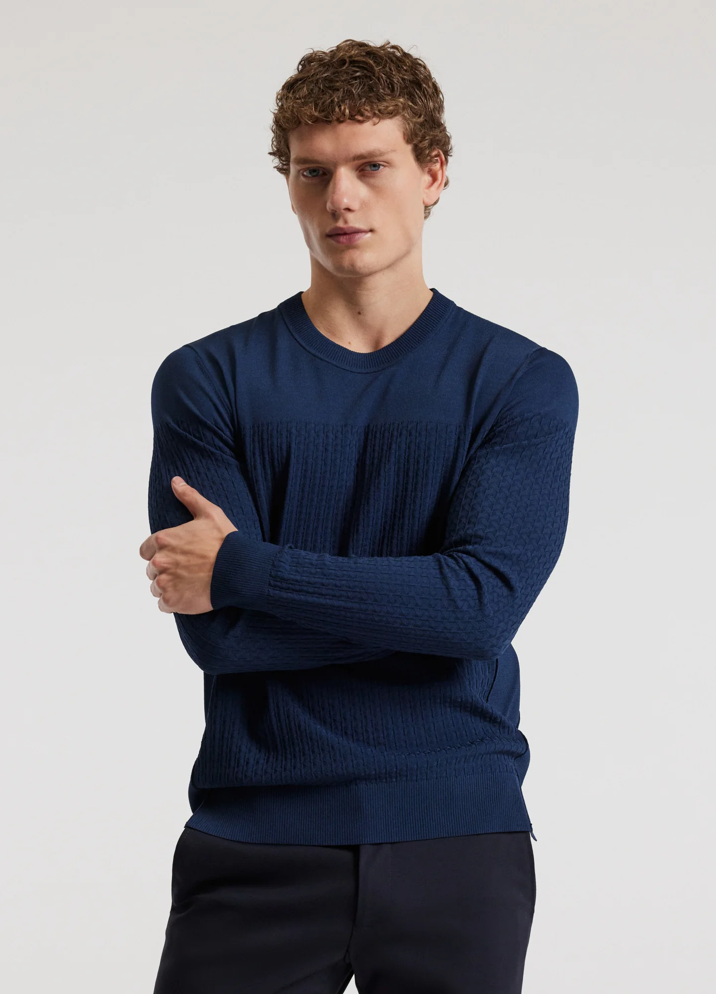 High Tech Crew Sweater Delft Blue - Image 3