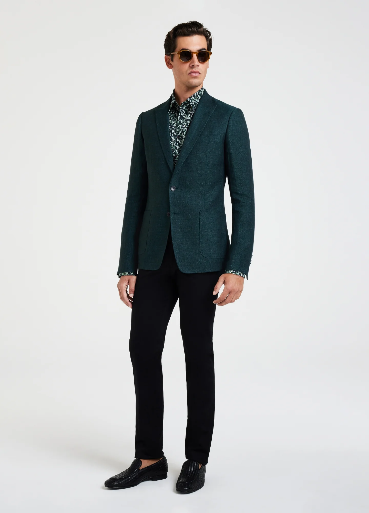Ivy Print Shirt Dark Green - Image 3