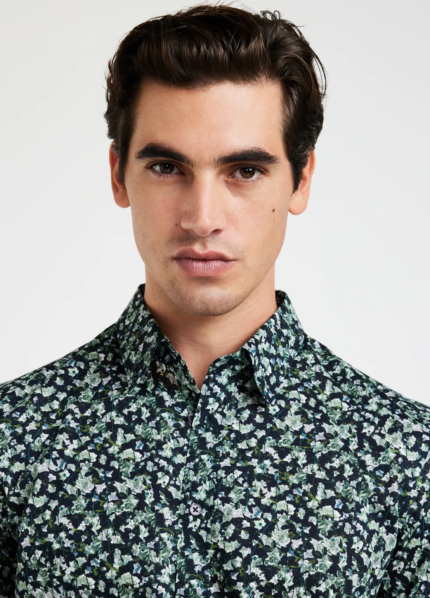 Ivy Print Shirt Dark Green - Image 5