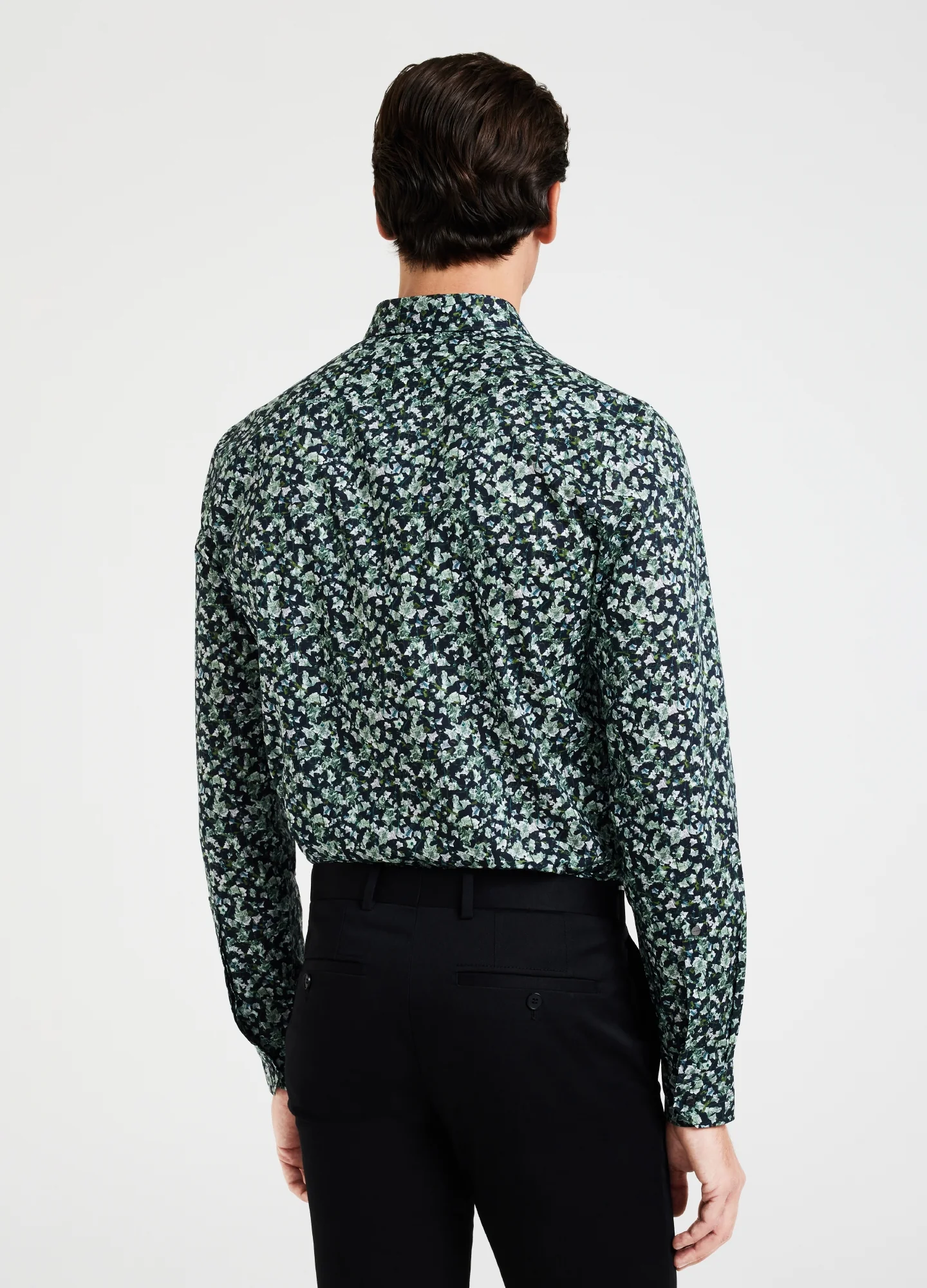 Ivy Print Shirt Dark Green - Image 6