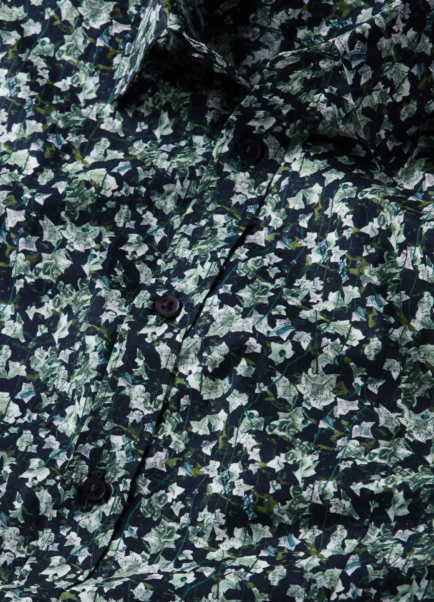Ivy Print Shirt Dark Green - Image 7