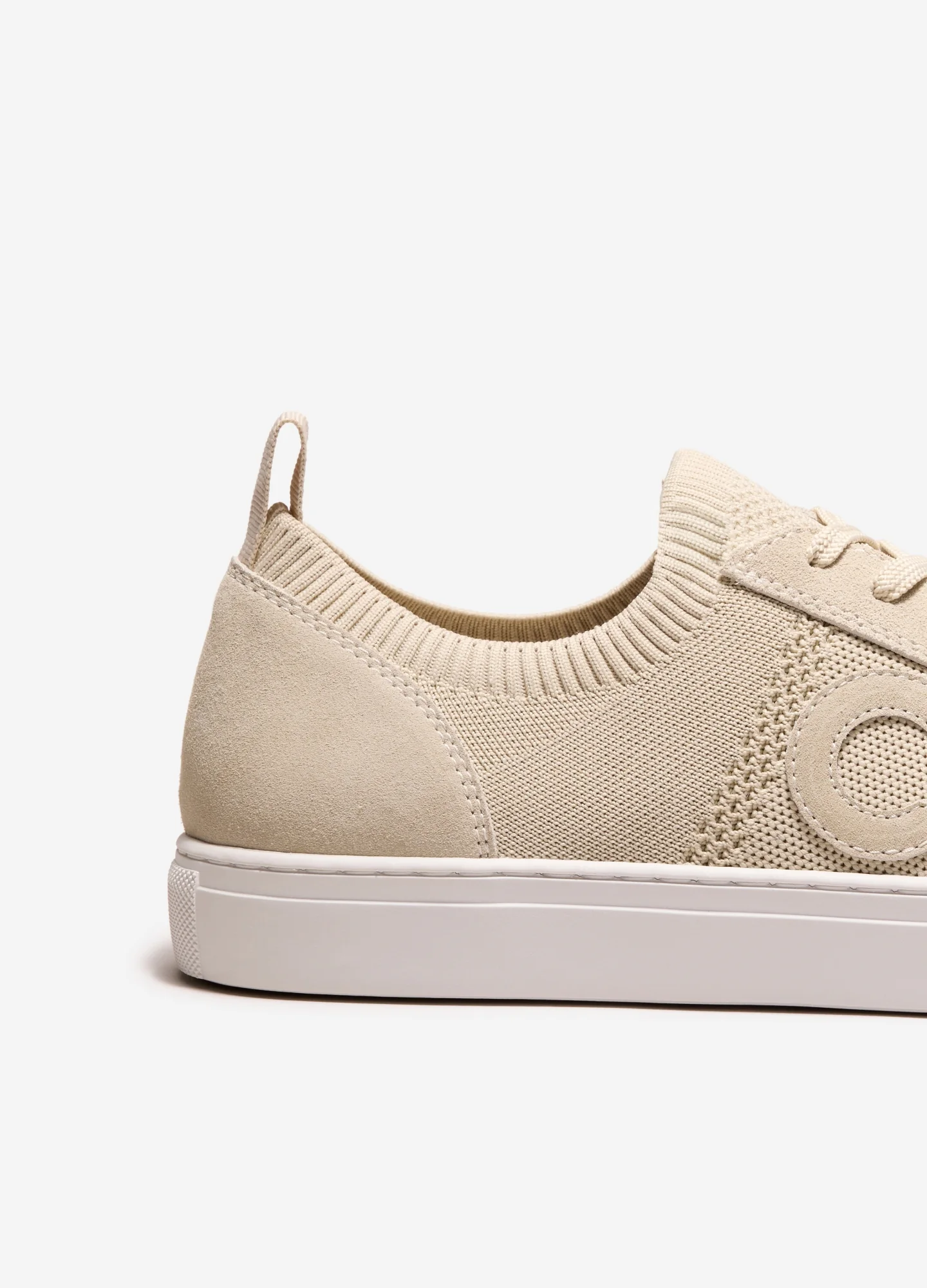 Knit Monogram Sneaker Sand - Image 3