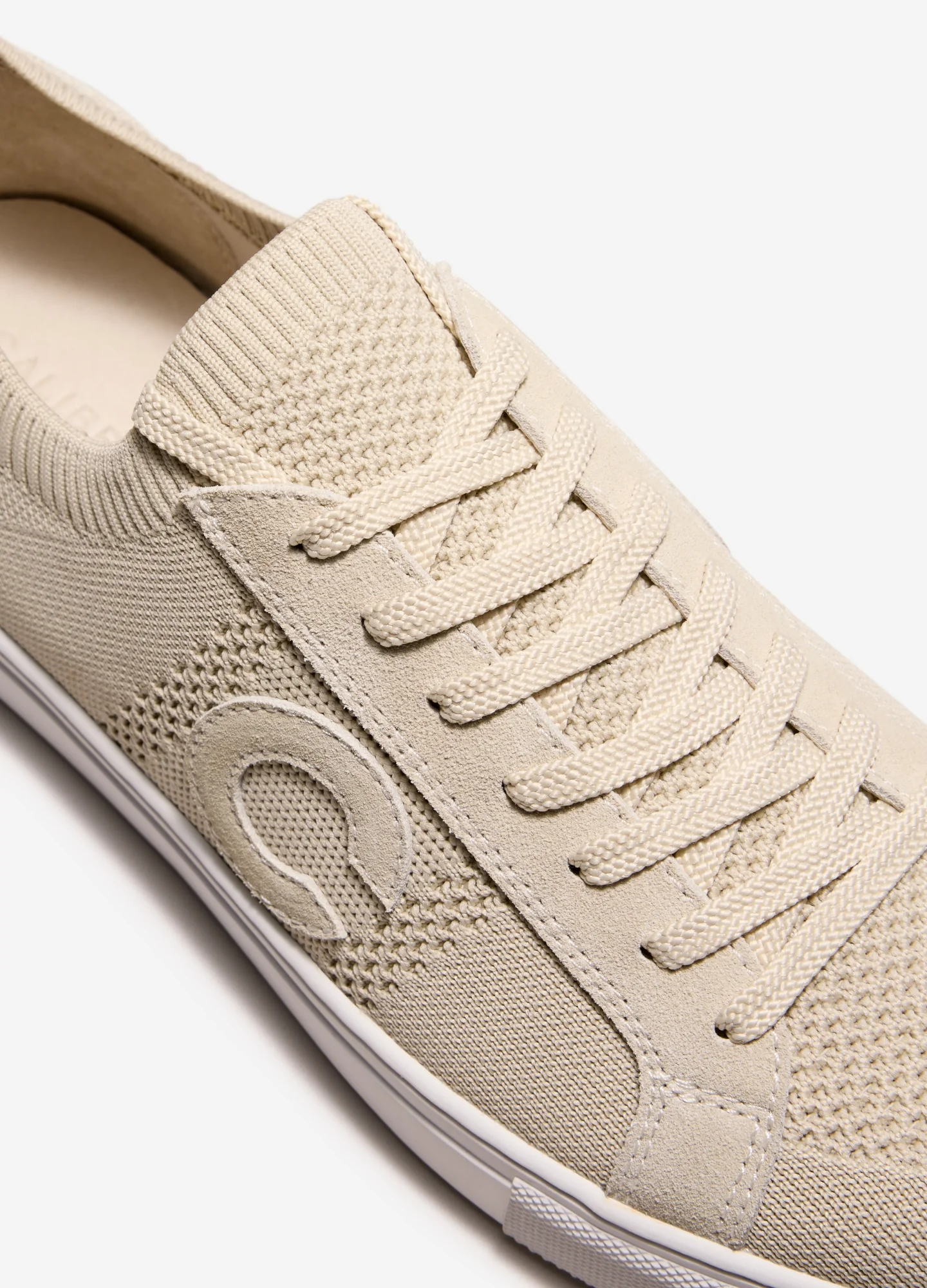 Knit Monogram Sneaker Sand - Image 4