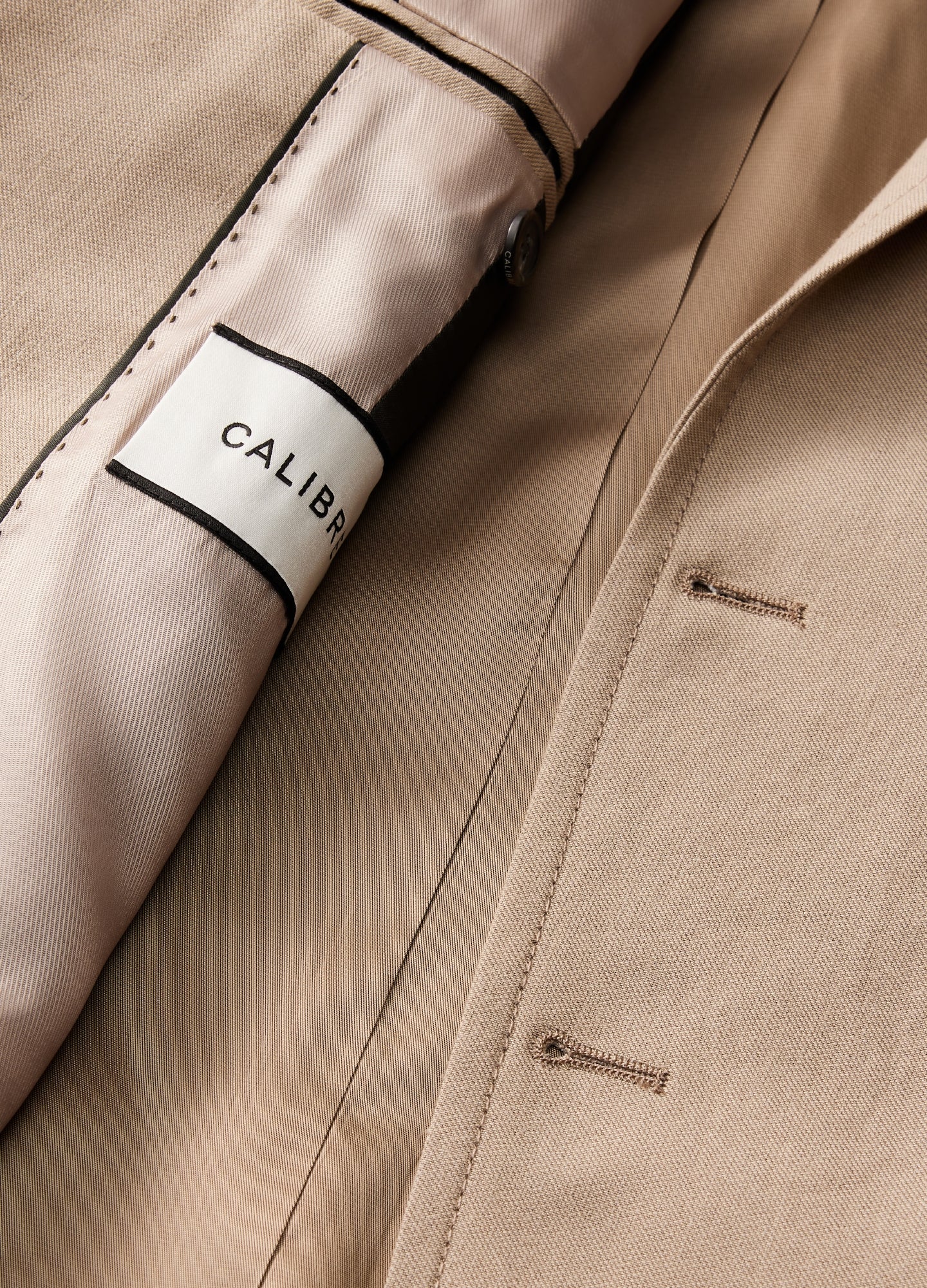 Linen Cotton Crepe Suit Jacket Walnut - Image 7