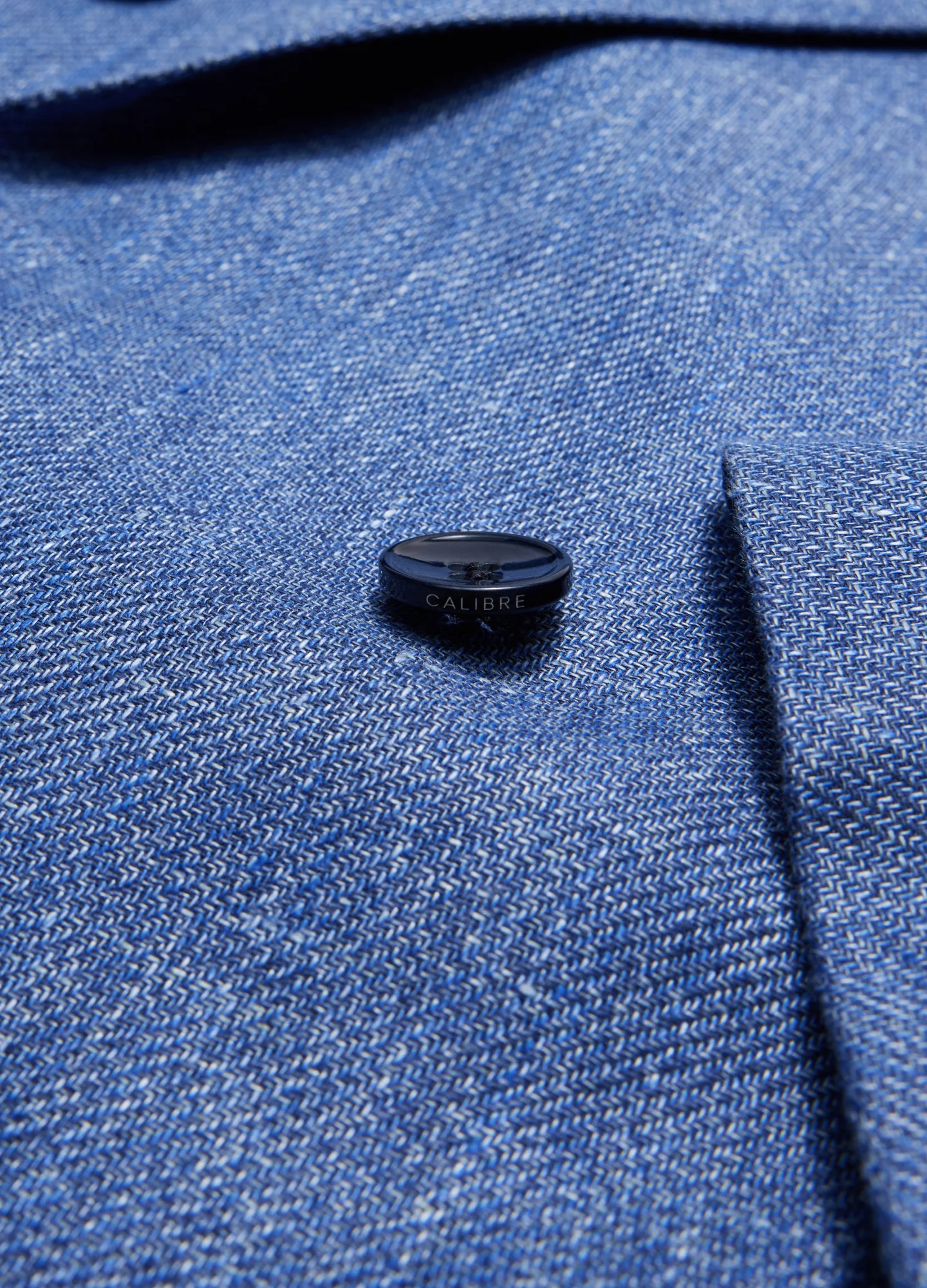 Linen Lyocell Twill Double-Breasted Blazer Blue - Image 7
