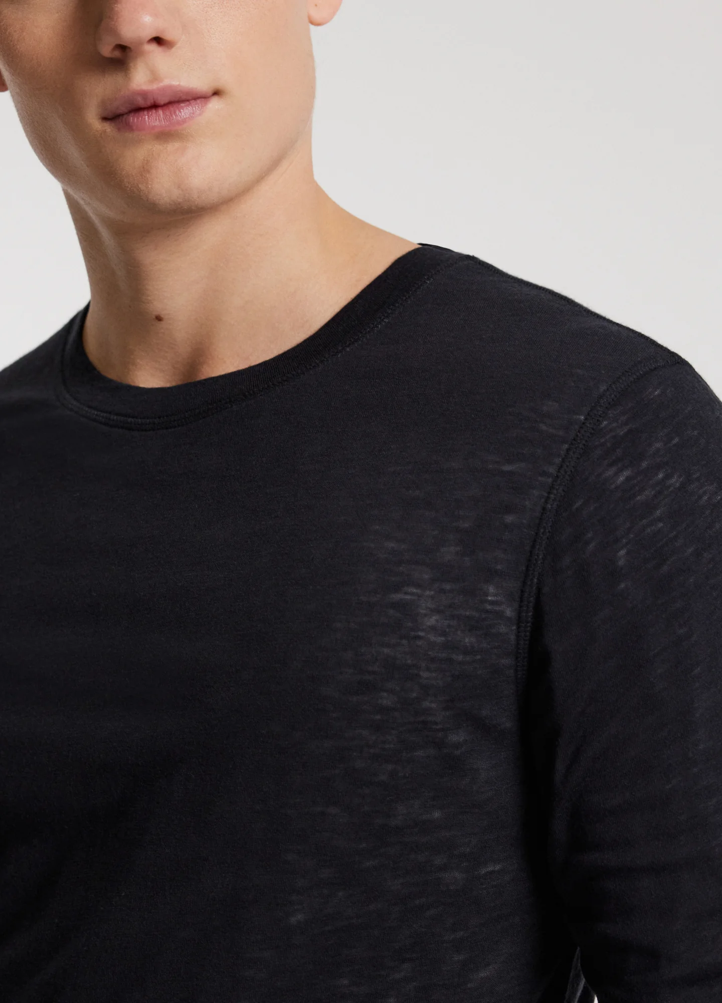 Long Sleeve Double Layer T-shirt Ink - Image 4
