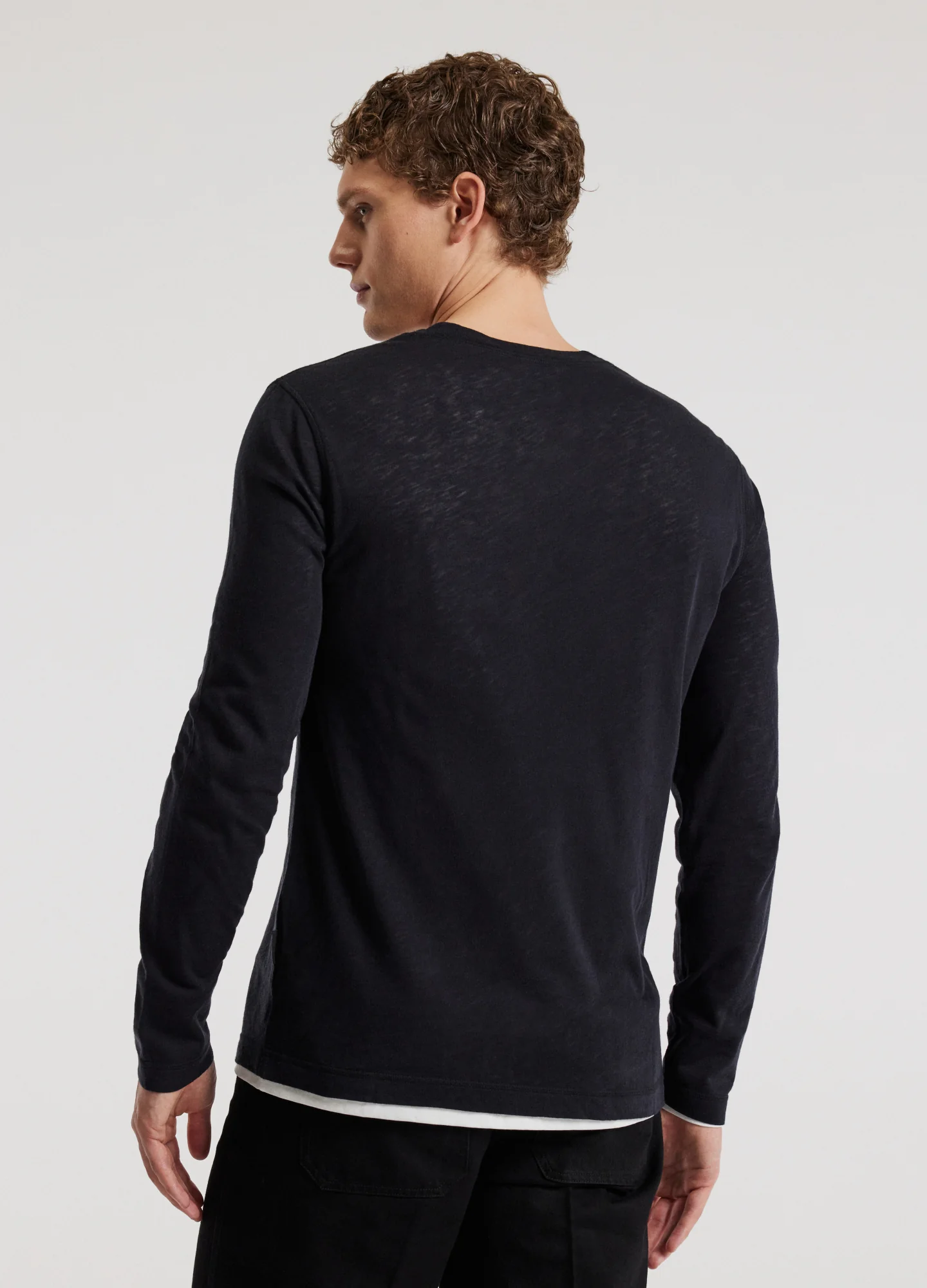 Long Sleeve Double Layer T-shirt Ink - Image 5