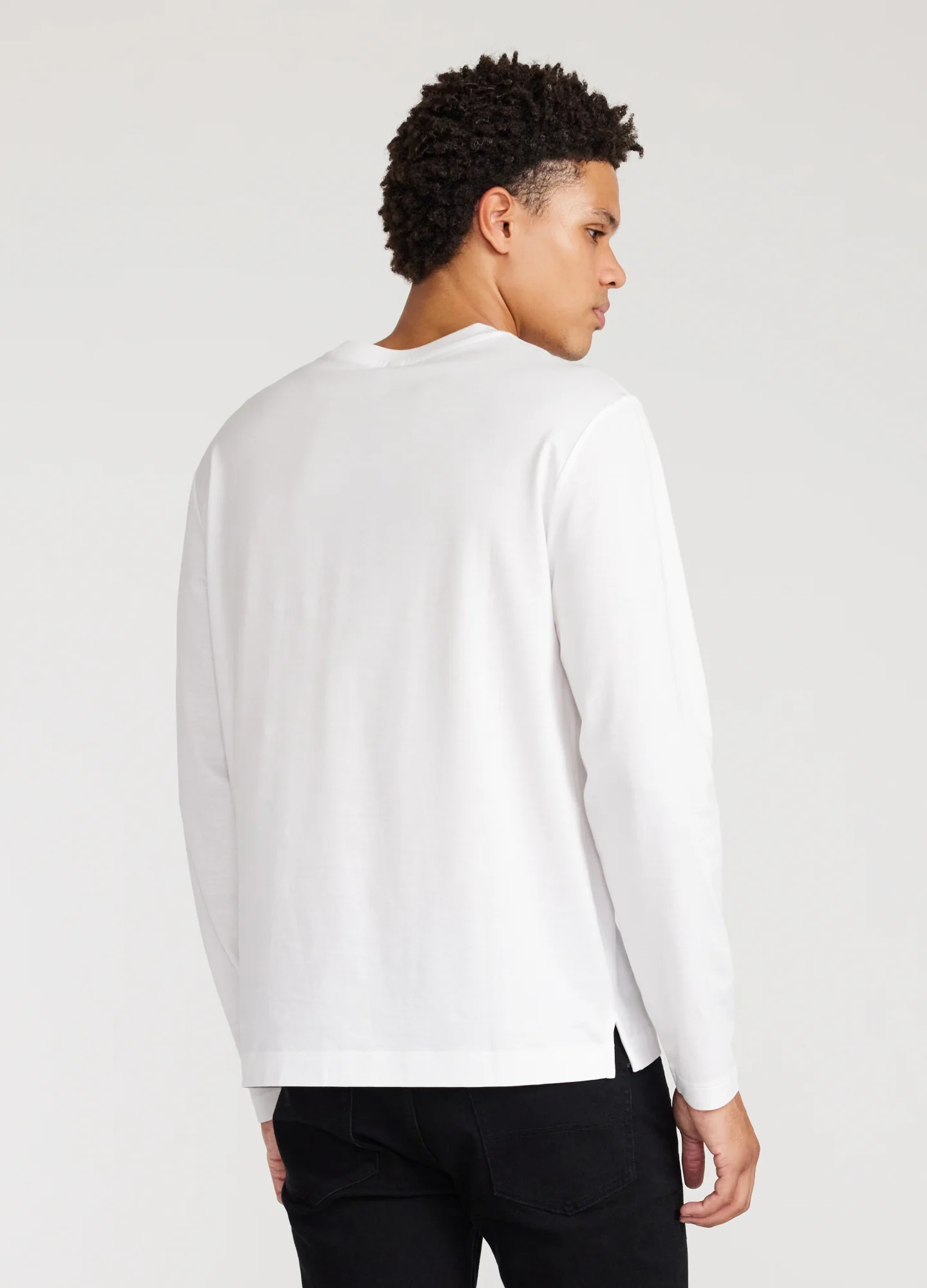 Long Sleeve Jersey Crew White - Image 5