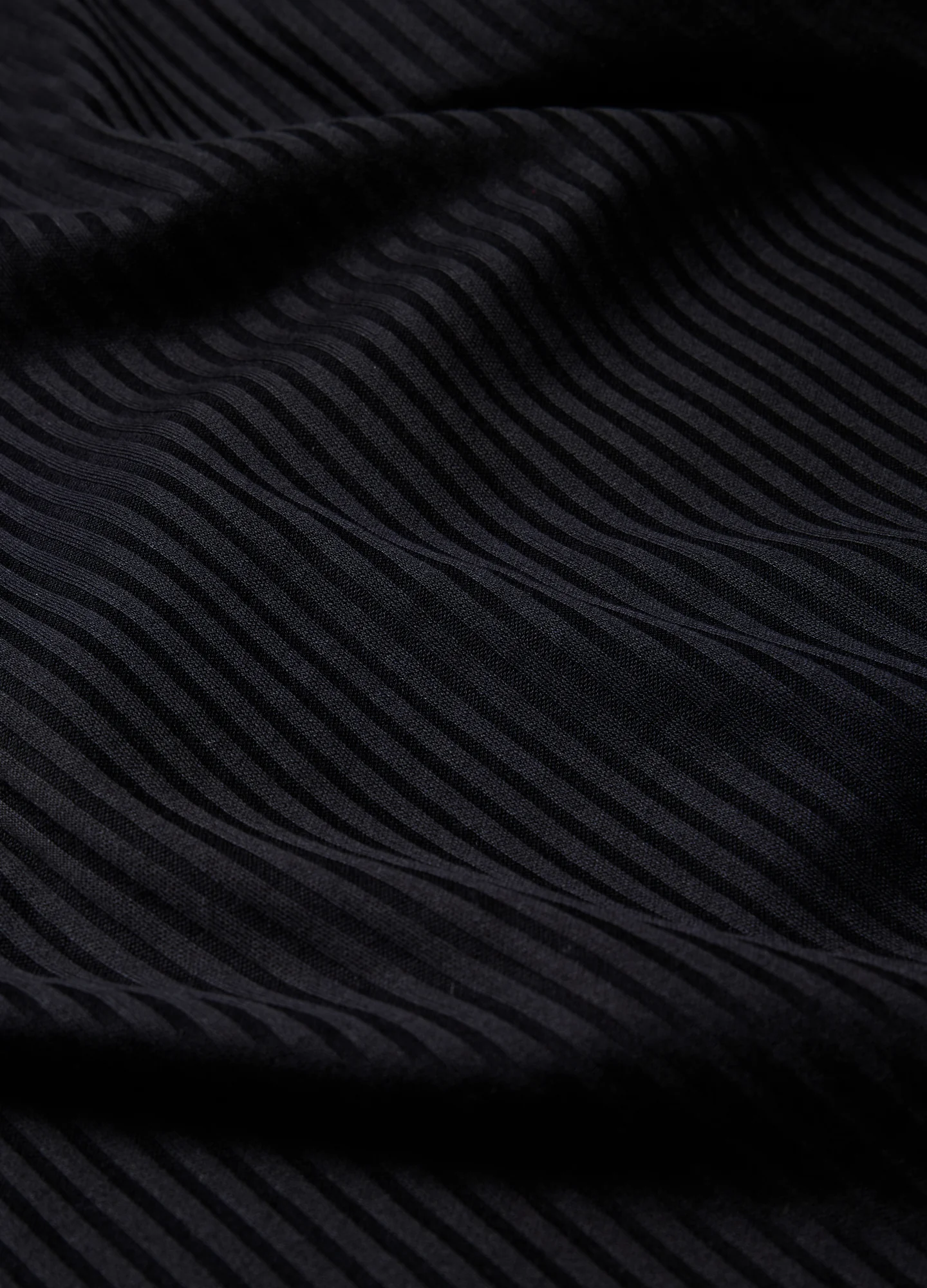 Long Sleeve Ribbed Henley Top Black - Image 6