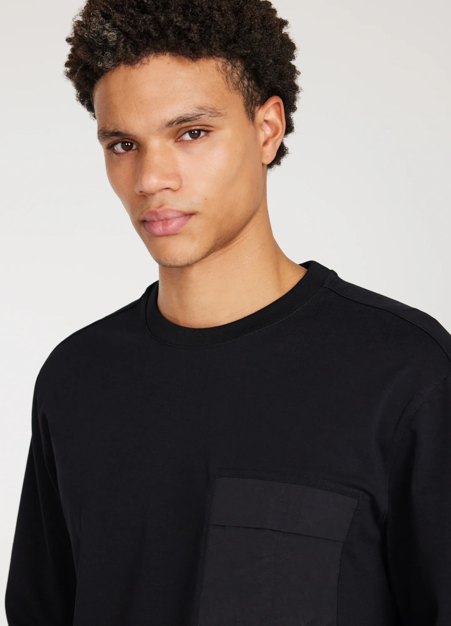 Long Sleeve Utility T-shirt Black - Image 4