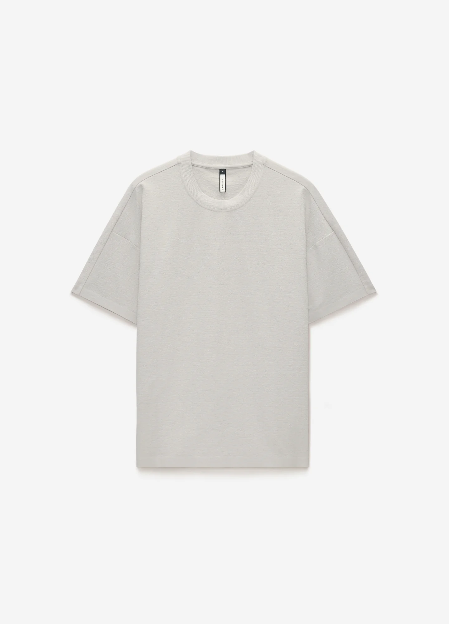 Loose Fit Crepe T-shirt Light Grey