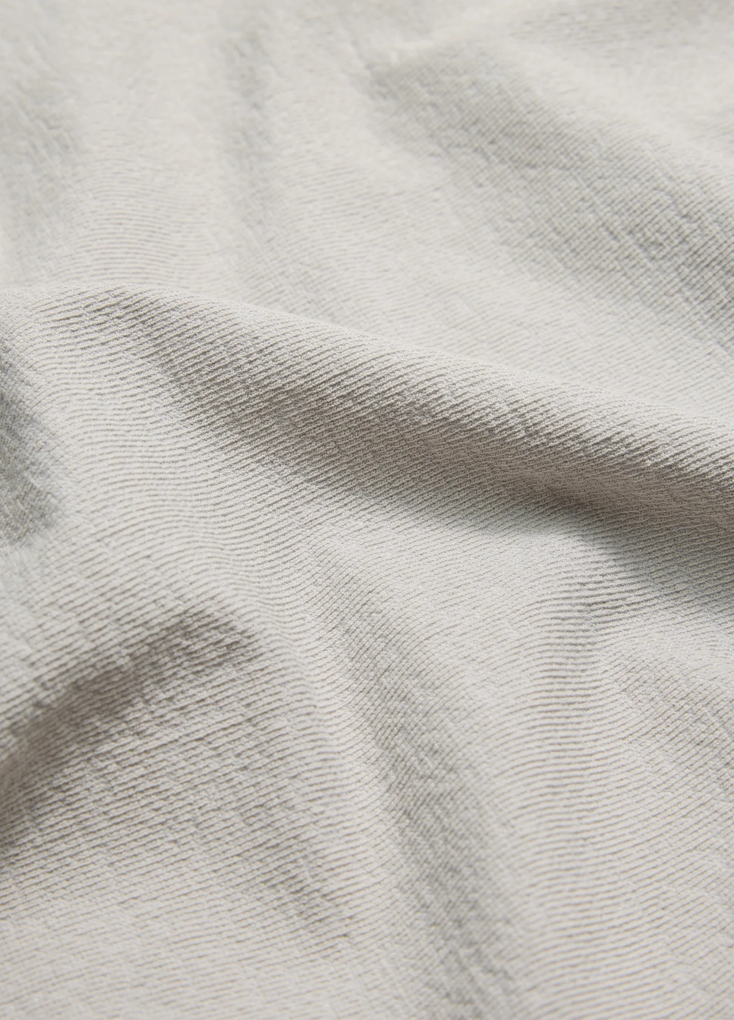 Loose Fit Crepe T-shirt Light Grey - Image 6