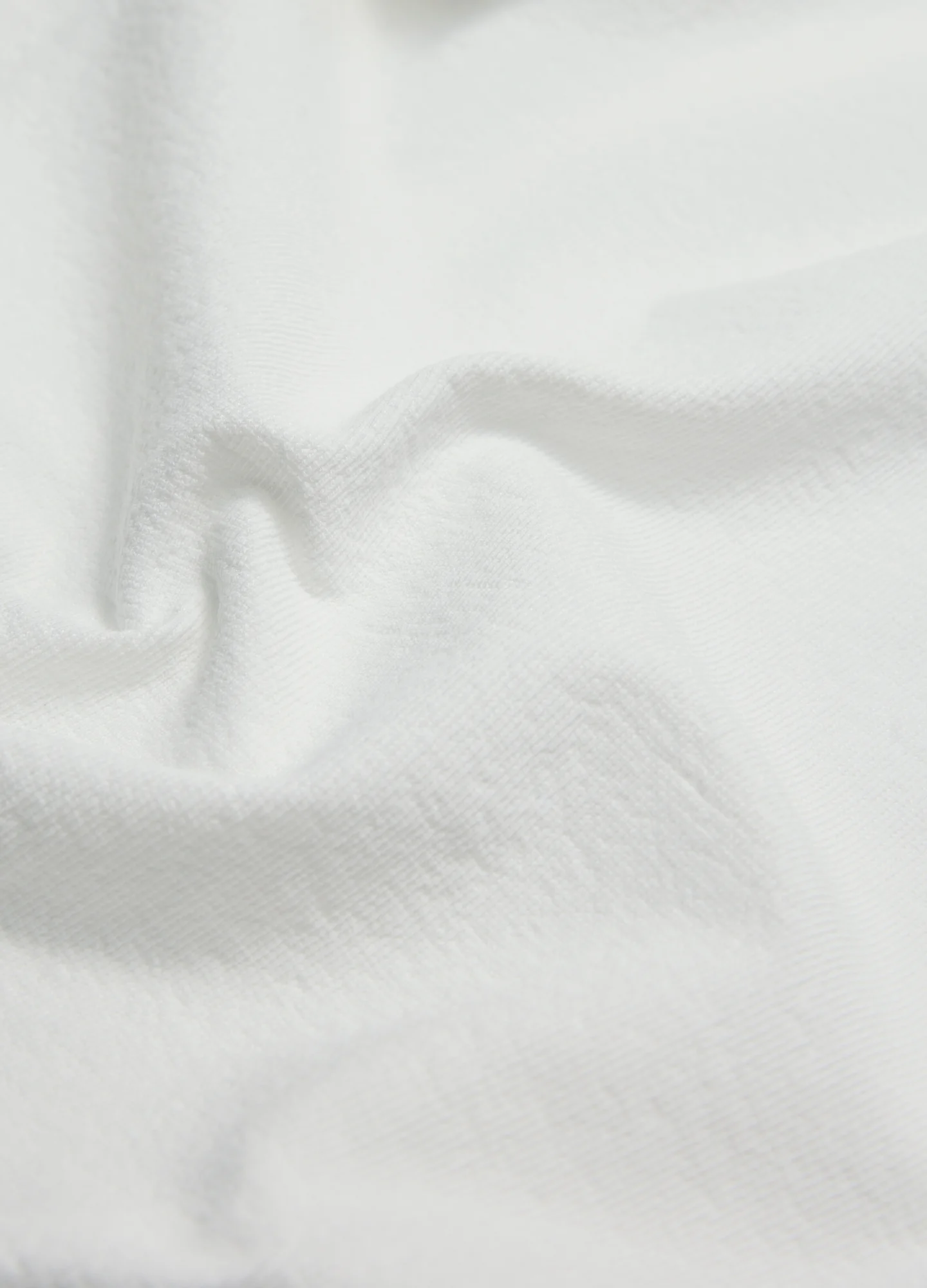 Loose Fit Crepe T-shirt White - Image 6