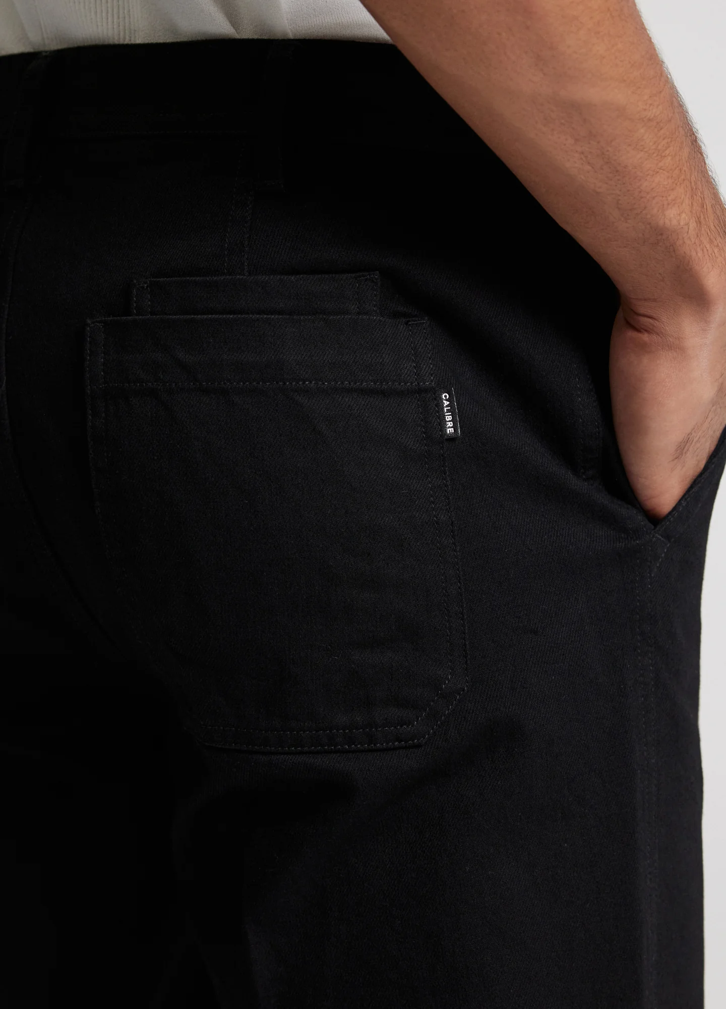 Loose Fit Denim Pants Black - Image 4
