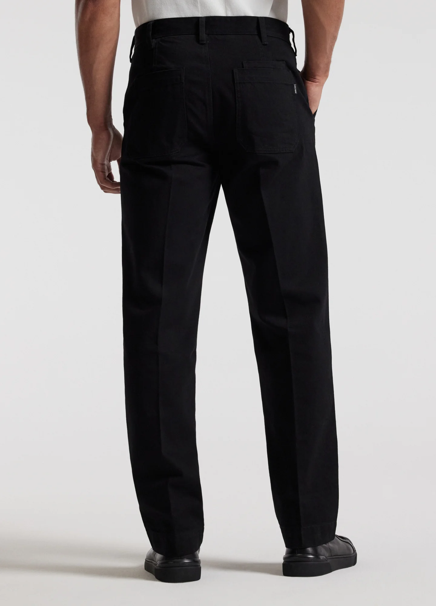 Loose Fit Denim Pants Black - Image 5