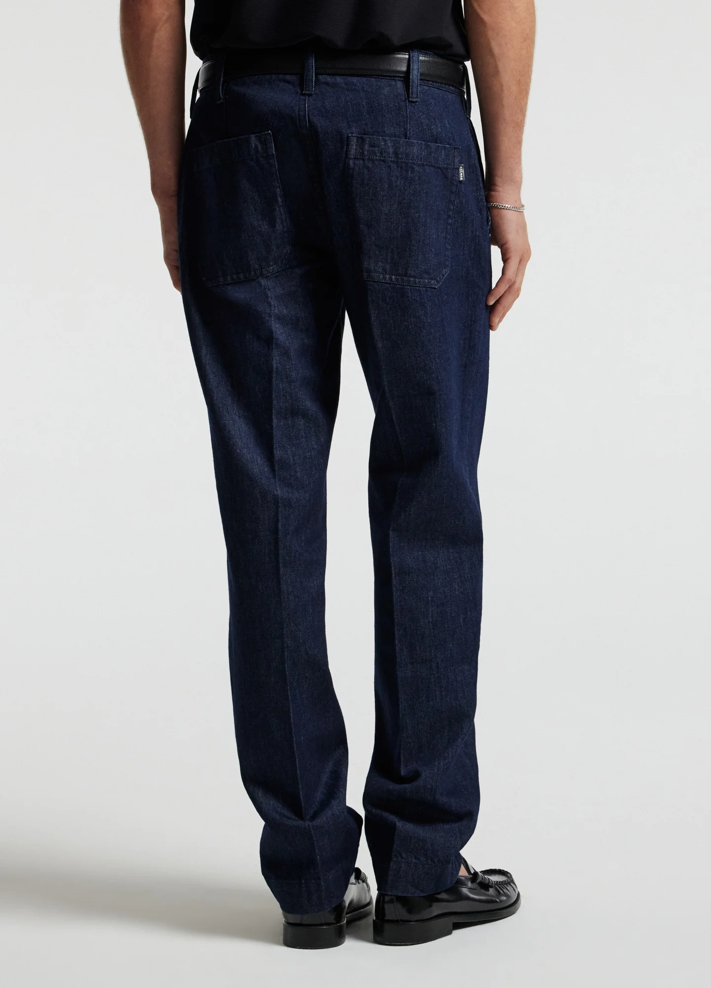 Loose Fit Denim Pants Navy - Image 5
