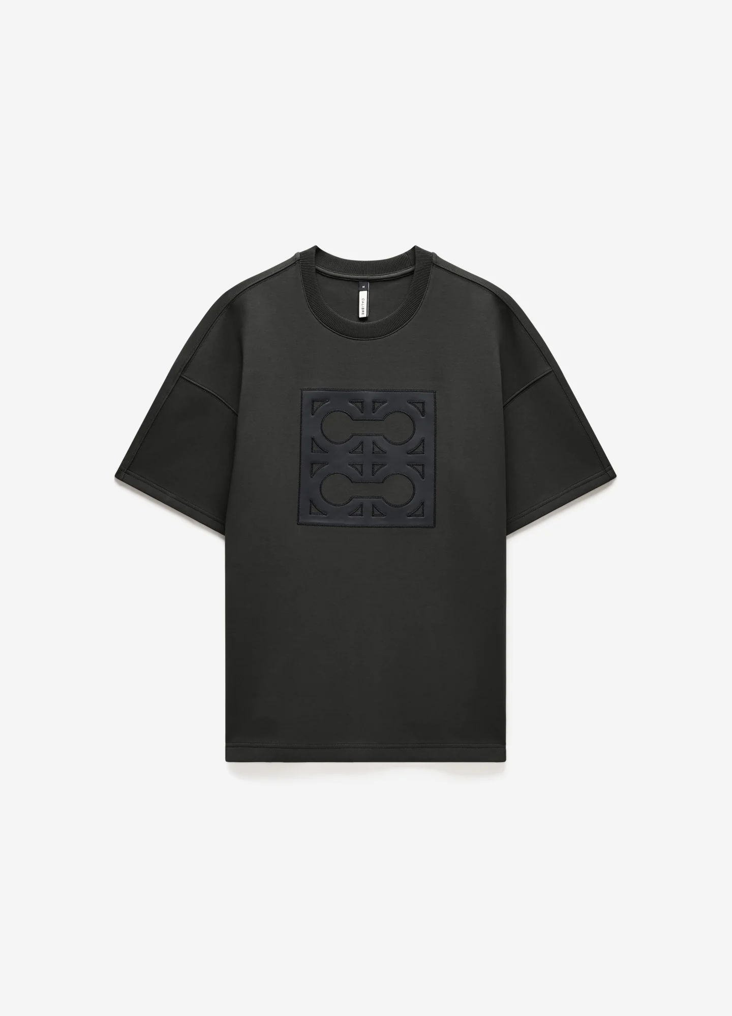 Loose Fit Monogram Sweat T-shirt Khaki