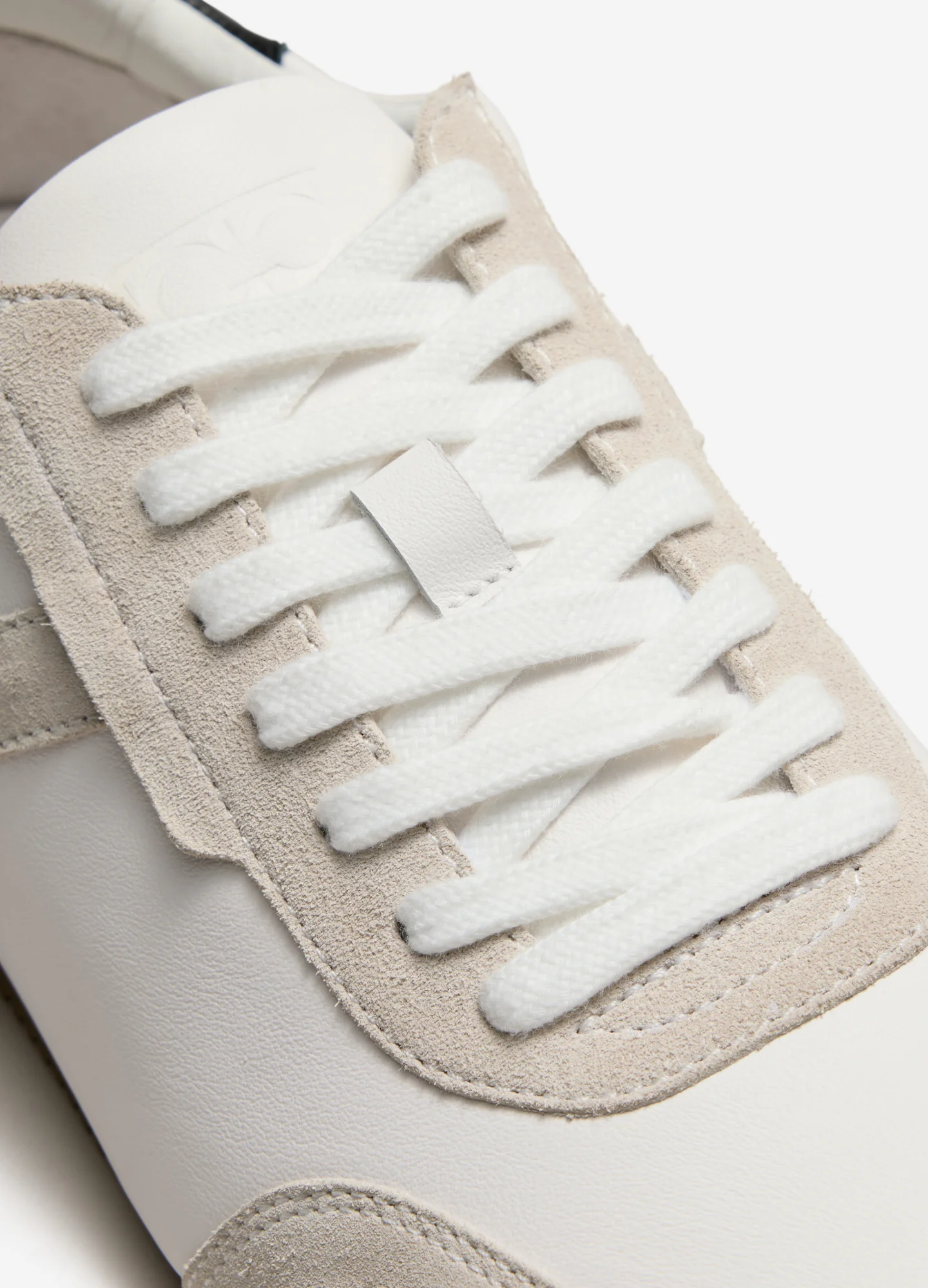 Low Profile Leather Sneaker White Combo - Image 2