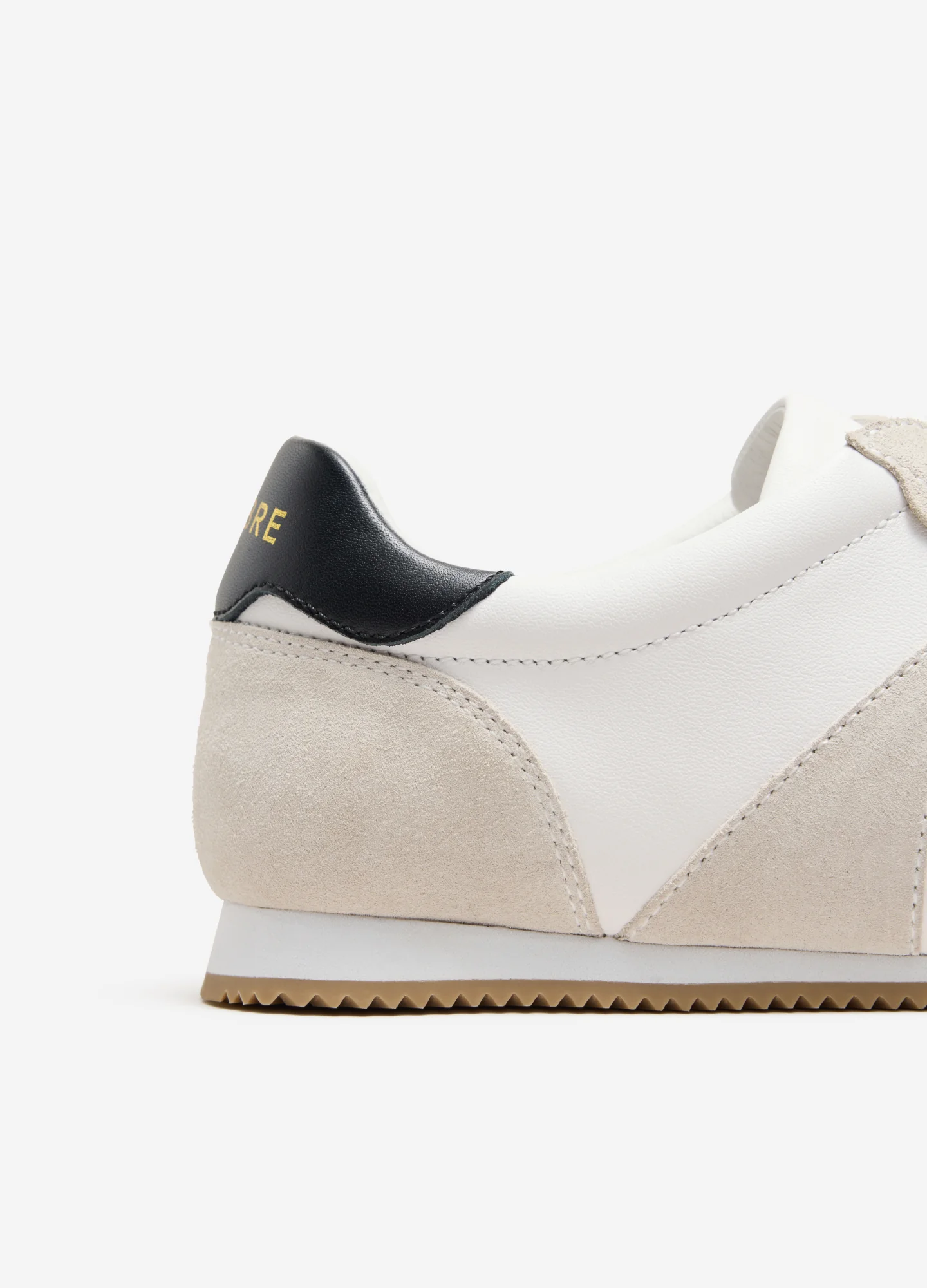 Low Profile Leather Sneaker White Combo - Image 3